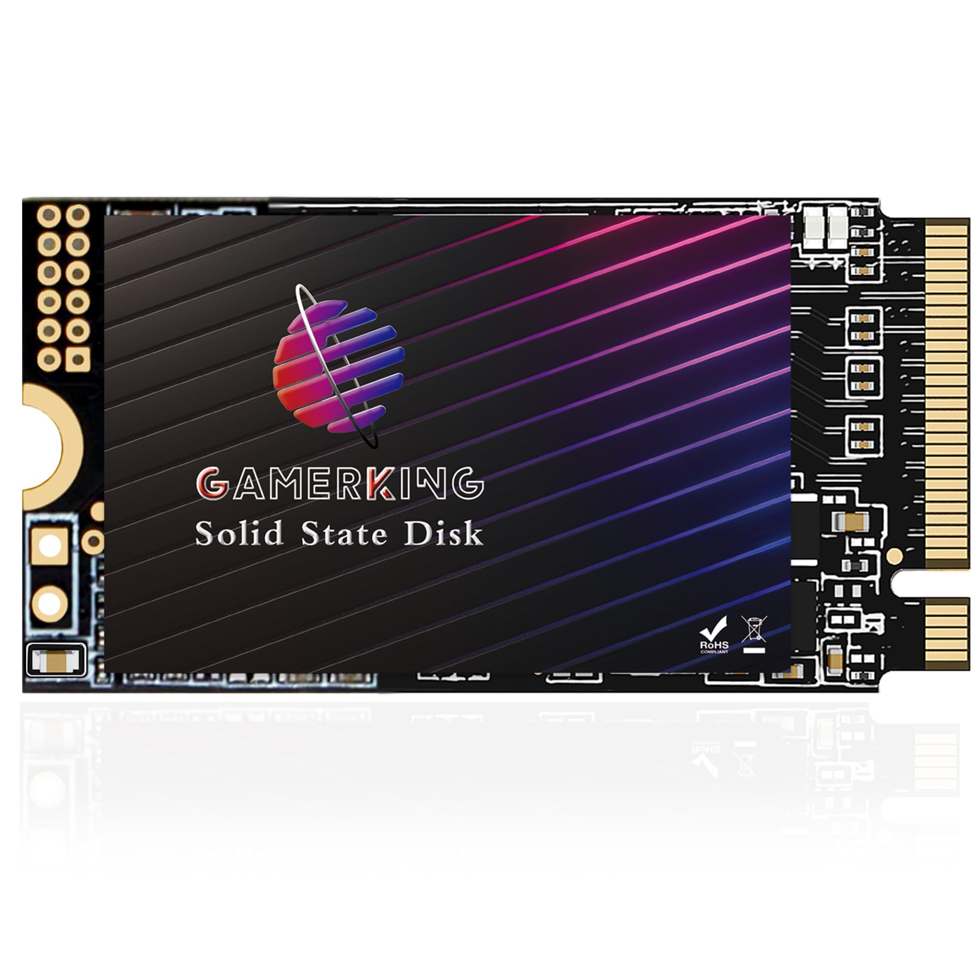Gamerking 1Tb M.2 2242 Nvme Ssd Pcie Gen3.0 X4 3D Nand Tlc High Performance Internal Solid State Drive M Key 42Mm, Compatible With Desktop Laptop Ultrabook Tablet