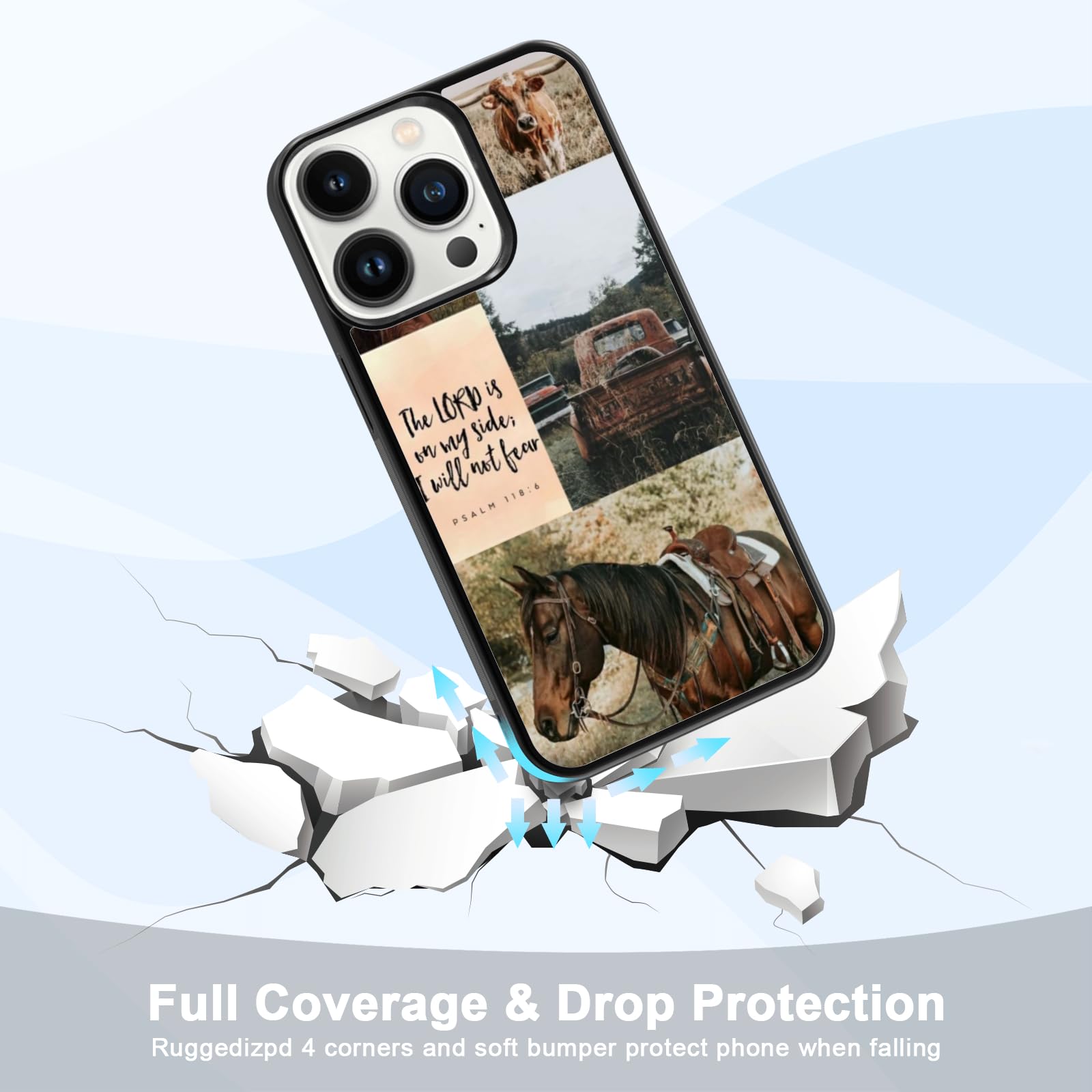 Traday Western Phone Case Compatible With Iphone 13 Pro Horse Phone Case