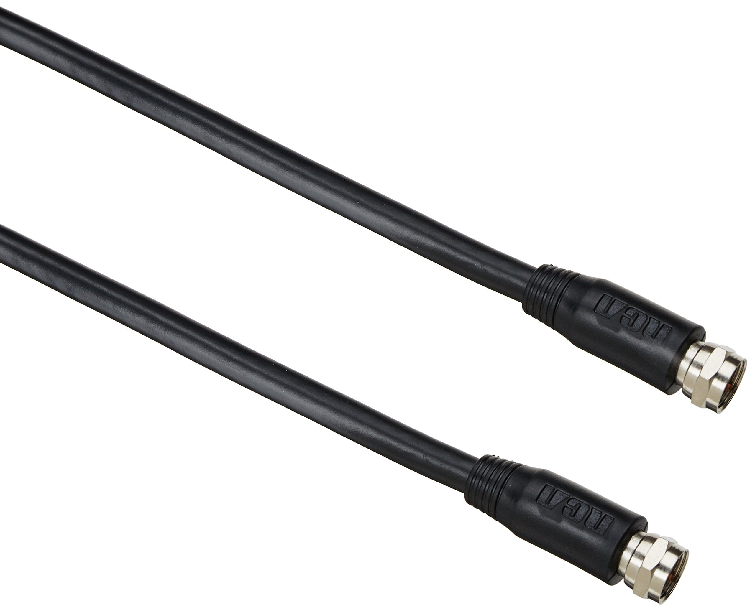 RCA VHB-655X Black 50' Coaxial Cable with RG6 Connectors