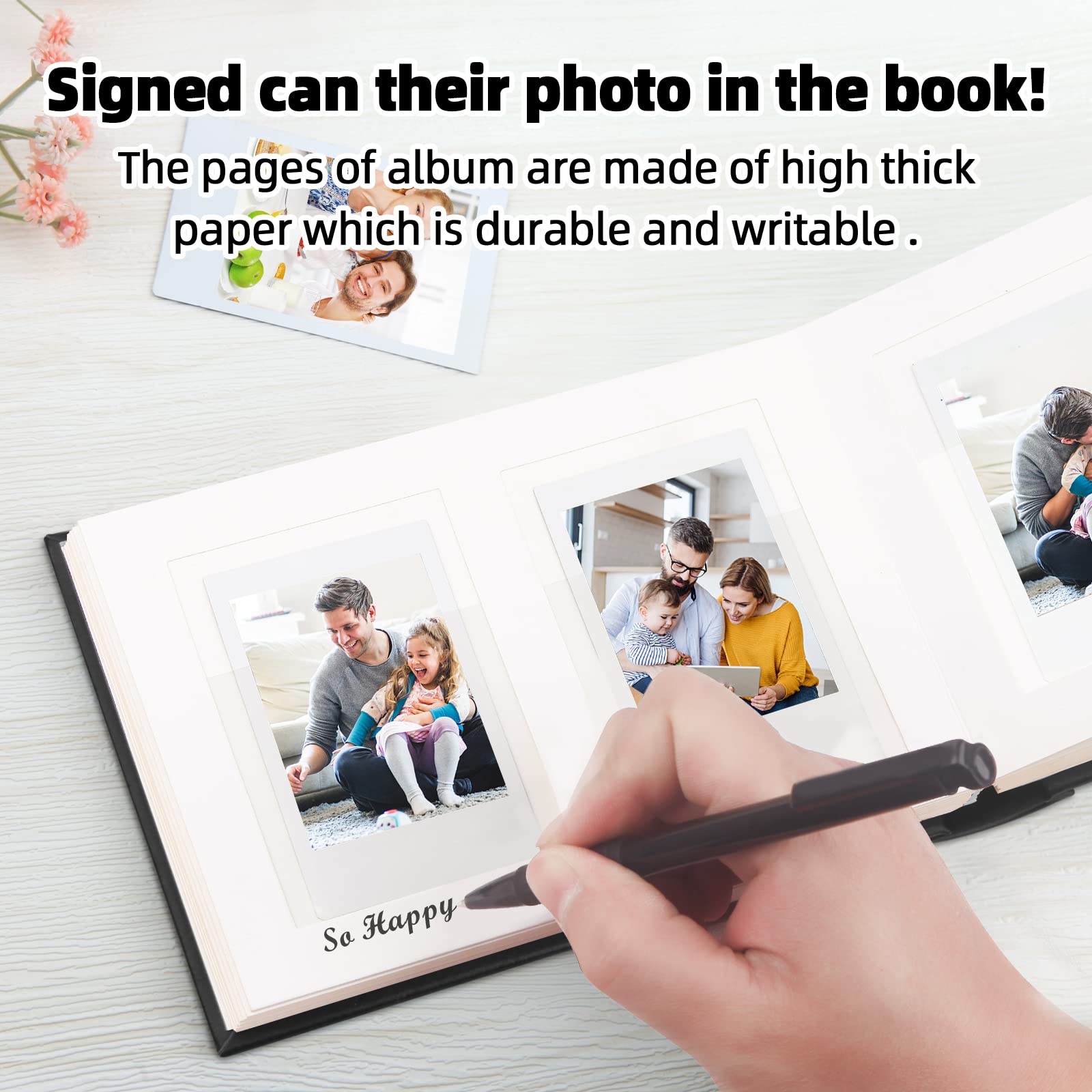 64 Pockets Mini Photo Album With Writing Space, Front Window, 2X3 Inch Photo Album For Fujifilm Instax Mini 12 11 9 99 8 7+ 40 C