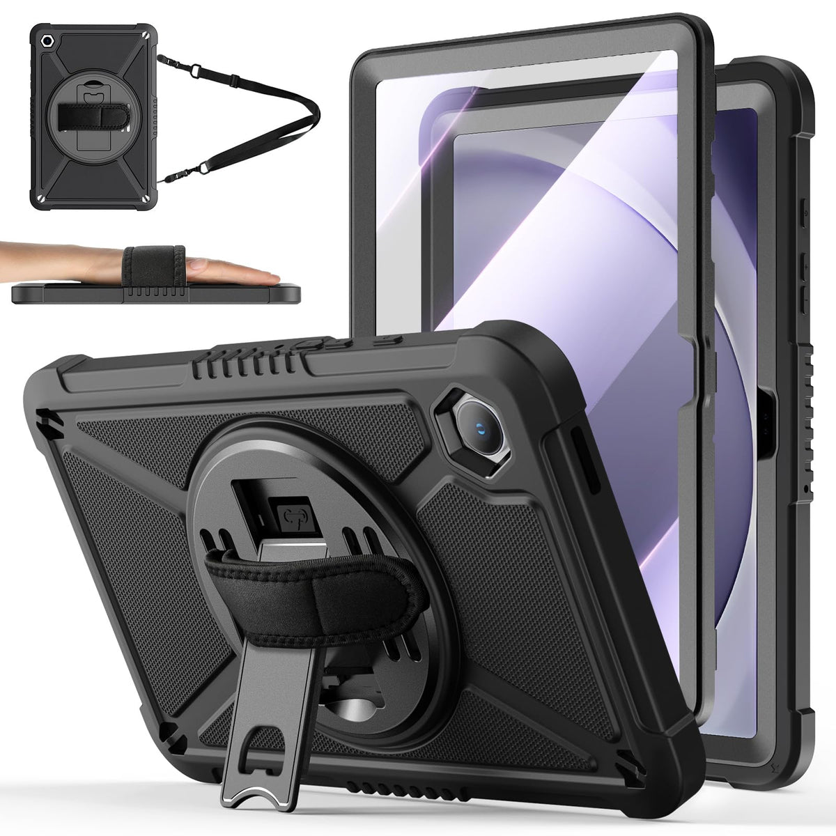 Ztotopcases For Samsung Galaxy Tab A9+ / A9 Plus 11'' 2023 (Sm X210/X216/X218), Shockproof Hard Duty Case With Screen Protector+