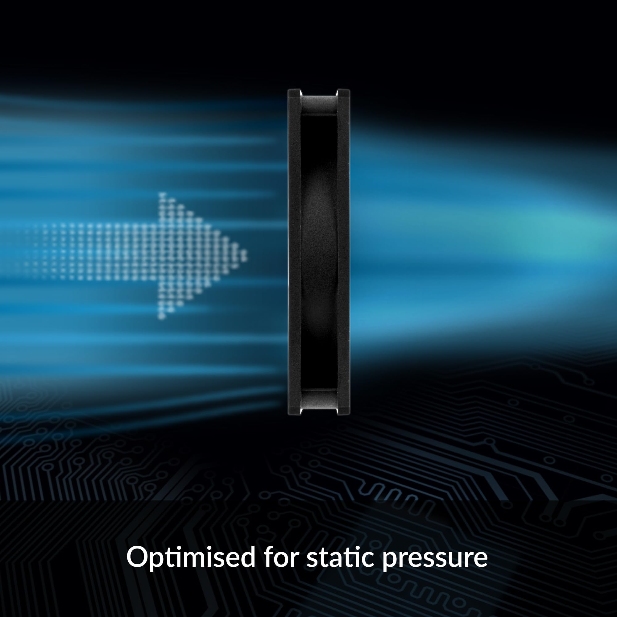 Arctic P8 Slim Pwm Pst   Pc Fan, 80Mm Case Fan, Optimised For Static Pressure, With Pst Connection (Pwm Sharing Technology), Dc