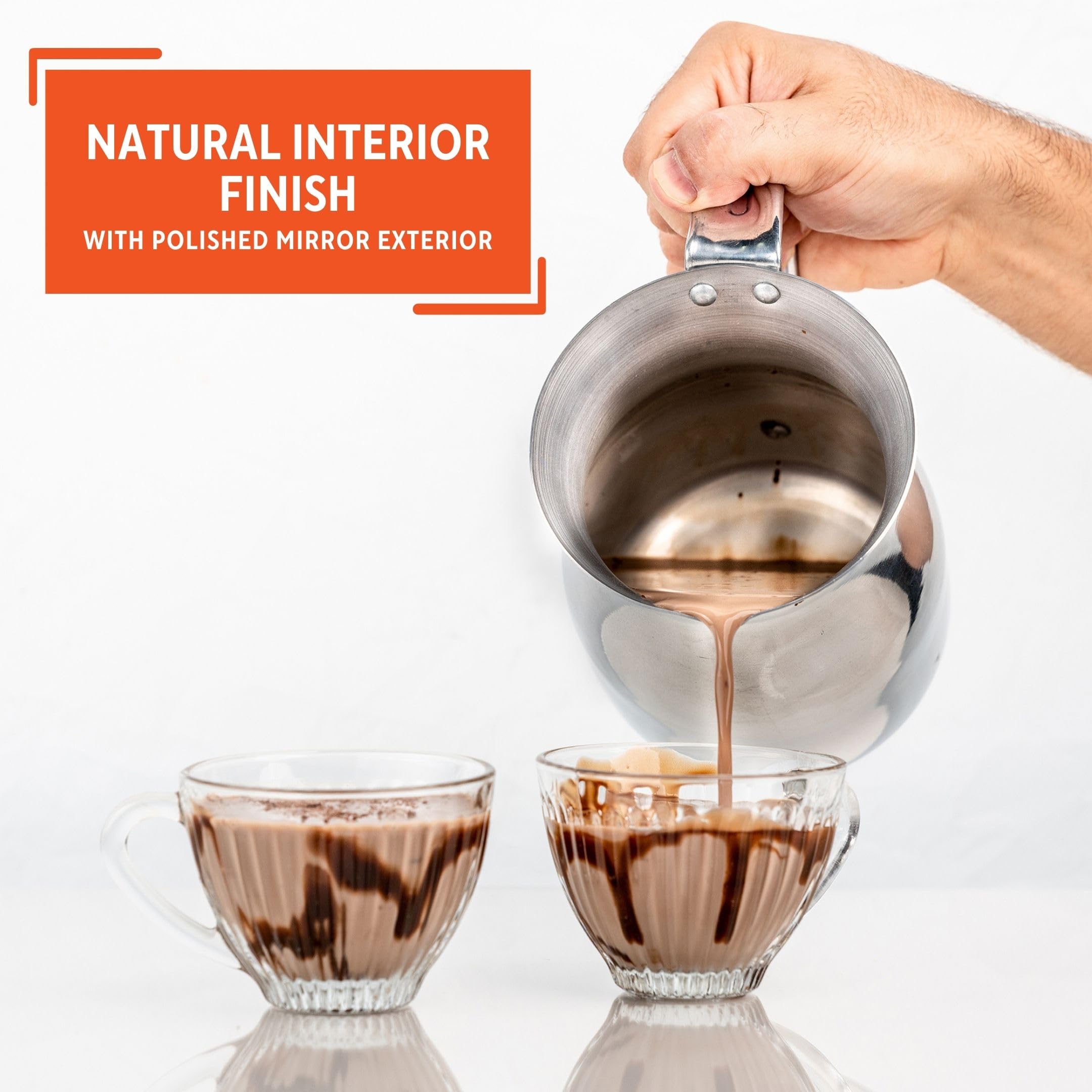 Imusa Chocolatera 1.5 Quart Aluminum Pot - Silver, Model GAU-80231, Perfect for Hot Chocolate and Beverages