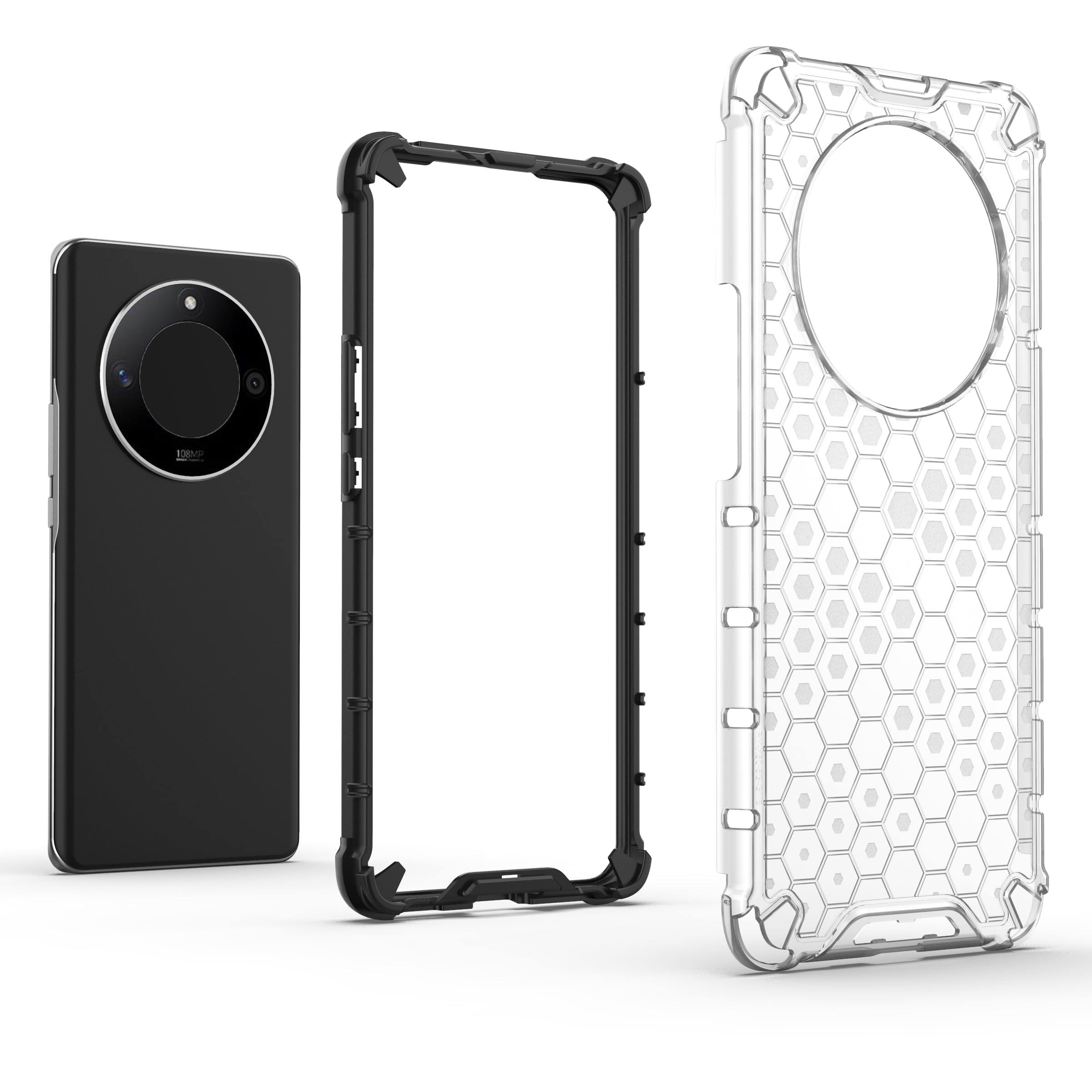 Pzwoxukhov Compatible With Honor X9B 5G / X50 5G / X50 Gt 5G Case Cover,Compatible With Honor Magic 6 Lite 5G Honeycomb Anti Dro