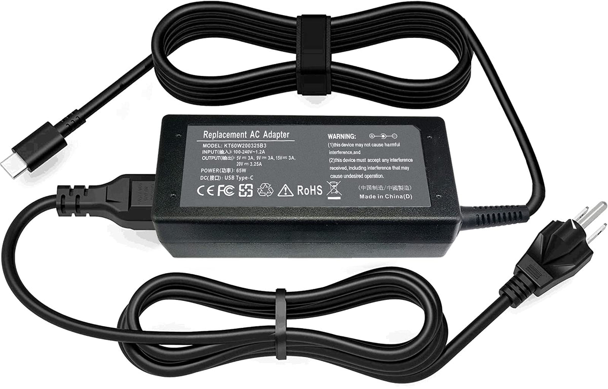 Usb C Laptop Charger 65W For Lenovo Yoga 720 730 720 13Ikb 730 13Ikb X13 Thinkpad E14 E15 L13 L15 E480 E495 E580 E585 L380 L390 T480S T580 T490S P52S P53S Yoga 7 14Itl5 15Itl5 82Bj Ideapad 730S