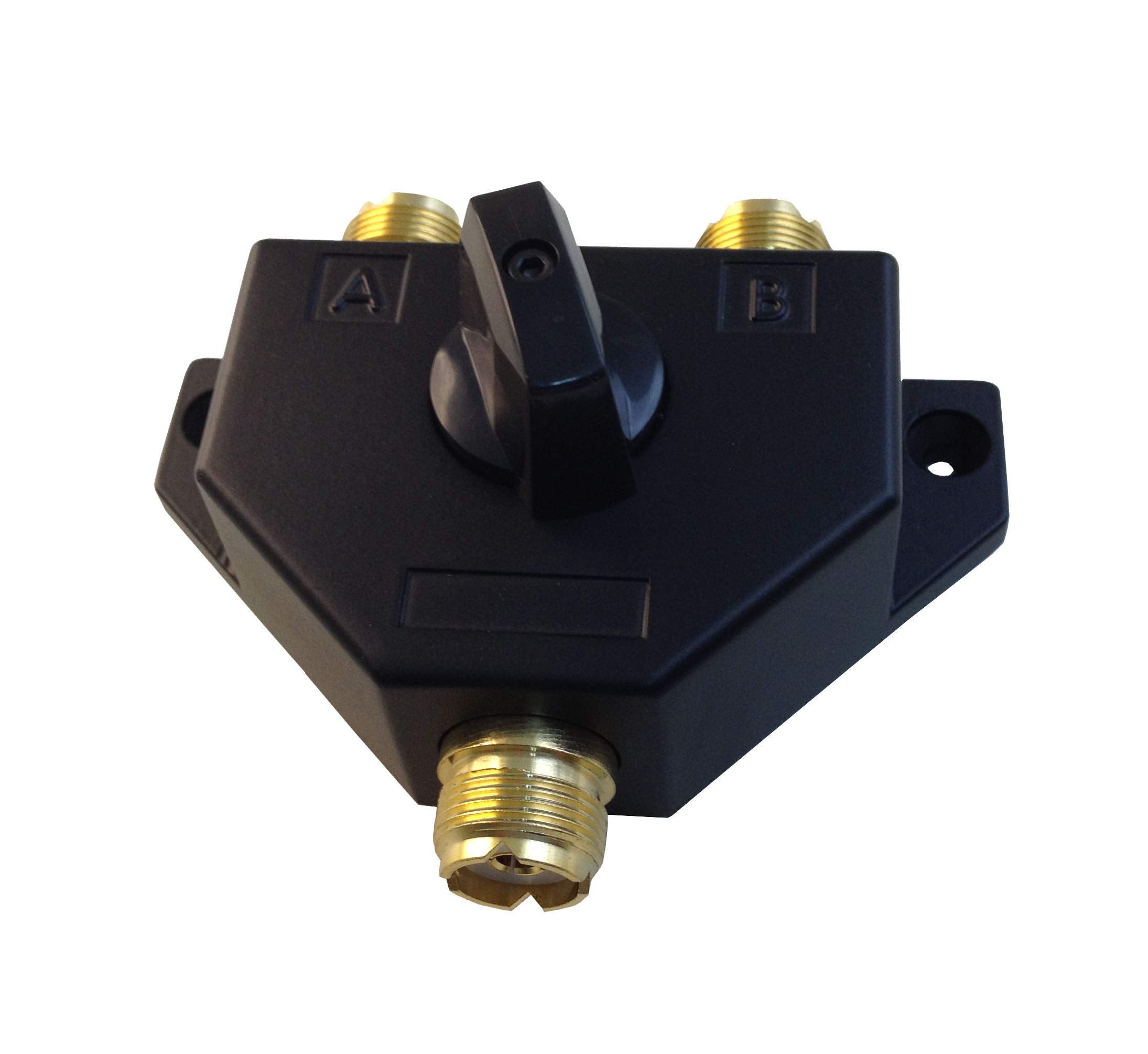 Anteenna Tw 102 2 Position Coaxial Switch For 144/440Mhz Ham Cb Or Hf/Vhf/Uhf Radio Uhf Female (So 239) Connector Plated Golden