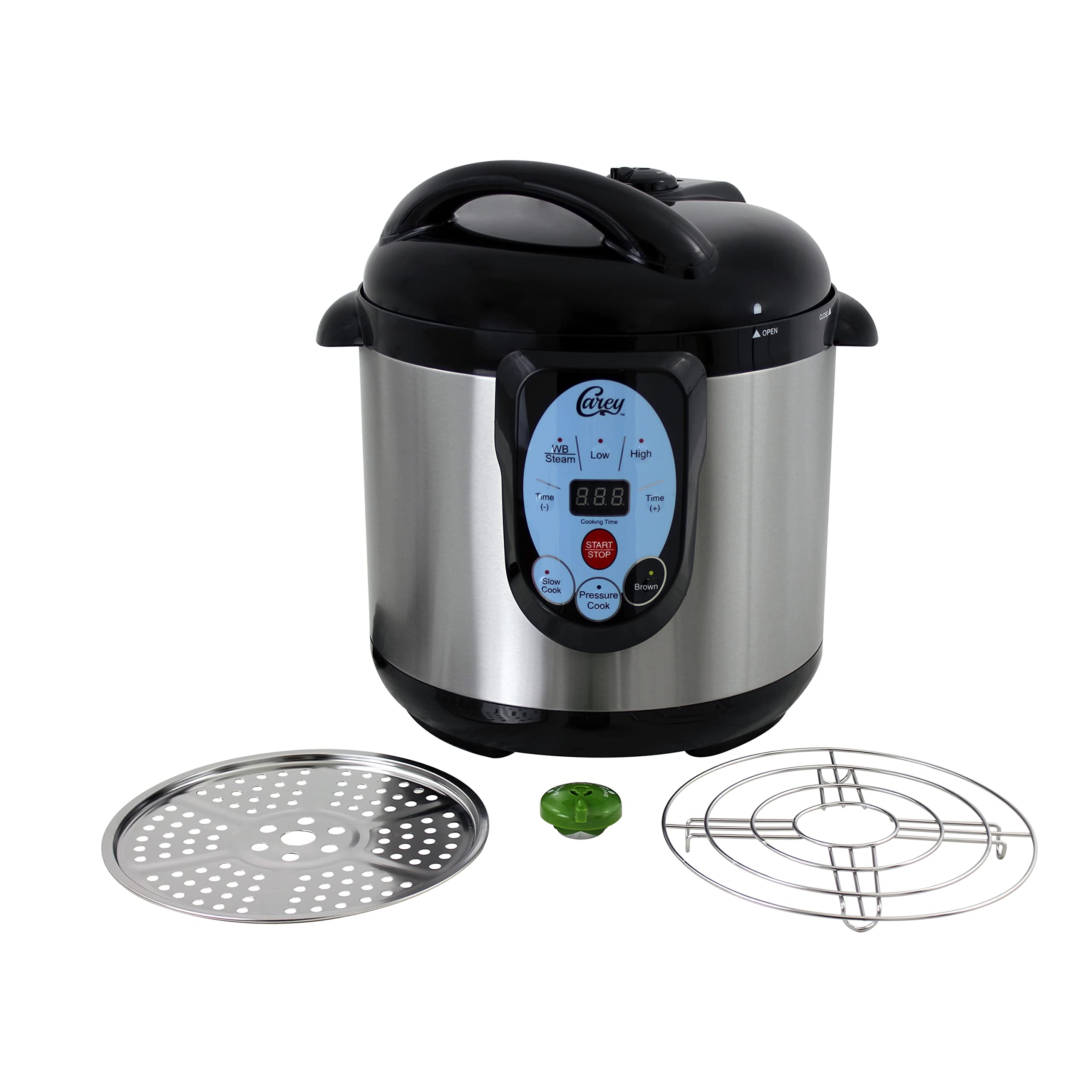 Carey Dpc 9Ss Smart Electric Pressure Cooker And Canner, Stainless Steel, 9.5 Qt