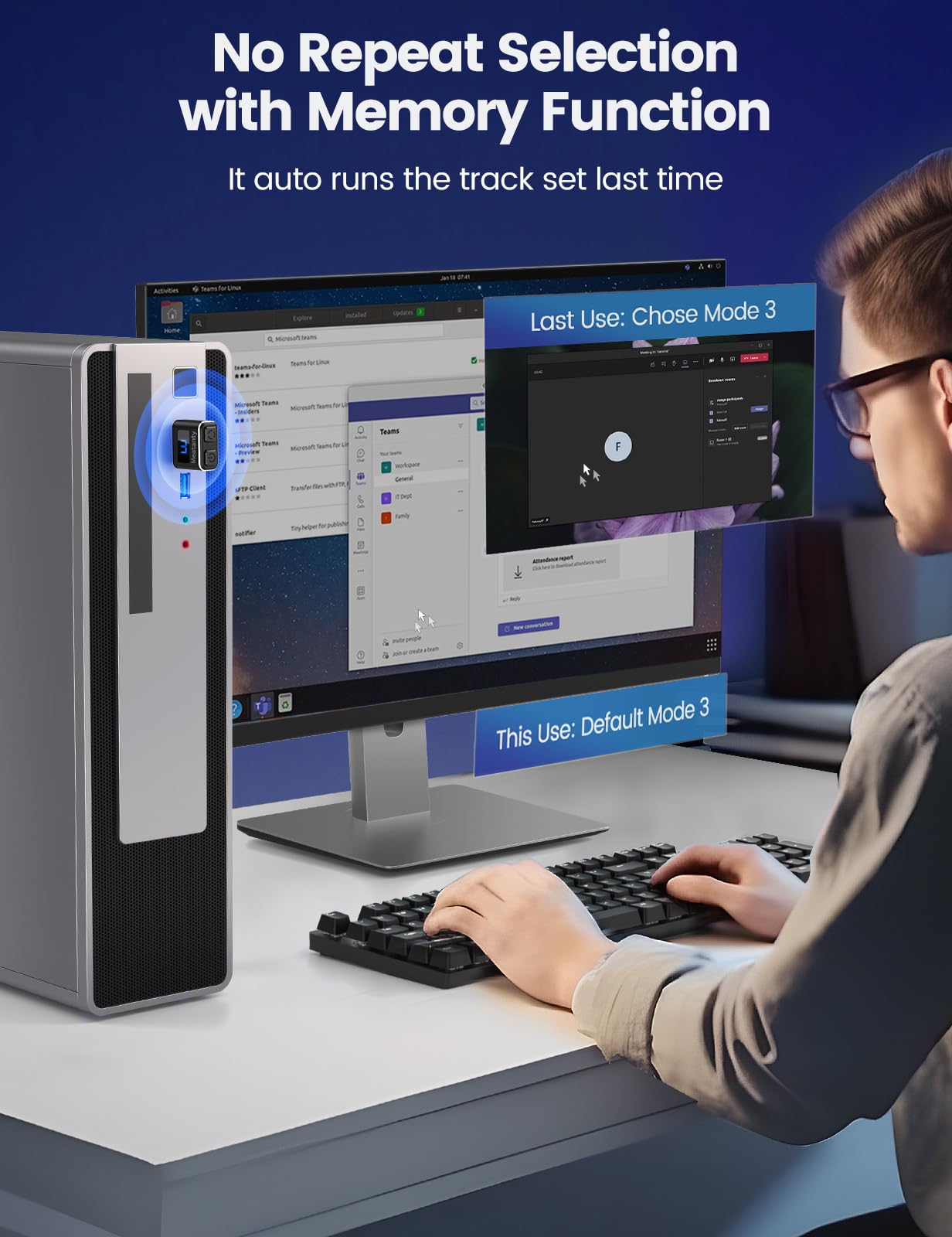 Meatanty Metal Tiny Mouse Jiggler, Usb Mouse Mover Undetectable, Automatic Shaker With Screen, 3 Modes Mouse Moving Device, Wigg