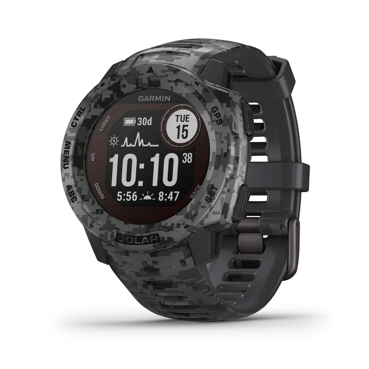 Garmin Instinct Solar, Rugged Outdoor Smartwatch With Solar Charging Capabilities, Built-In Sports Apps And Health Monitoring, G