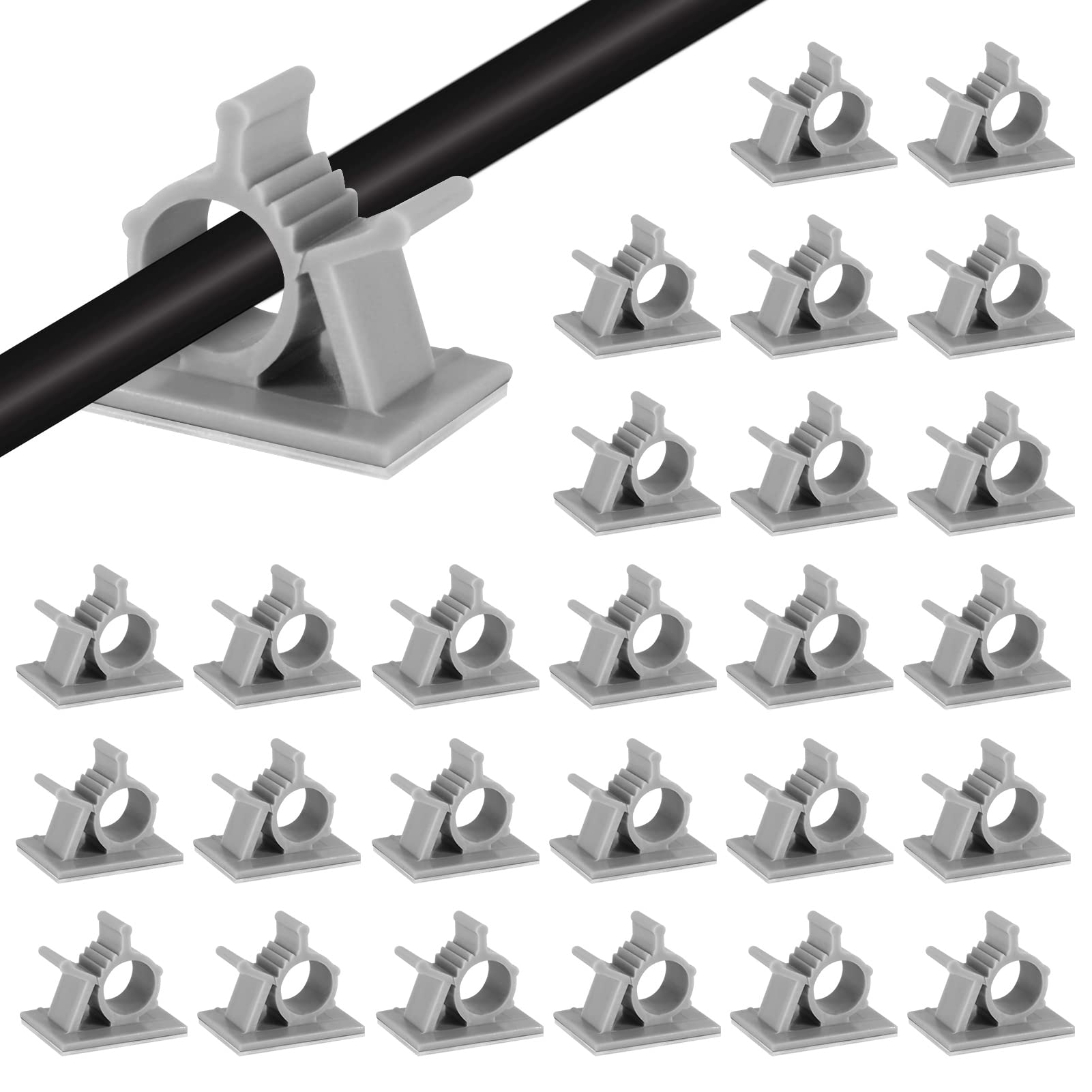 30 Pack Viaky Wire Holder For 0.4 Inch(Max) Cable   Cable Management Organizer Cable Clips Strong Adhesive Cord Hooks   Home, Of