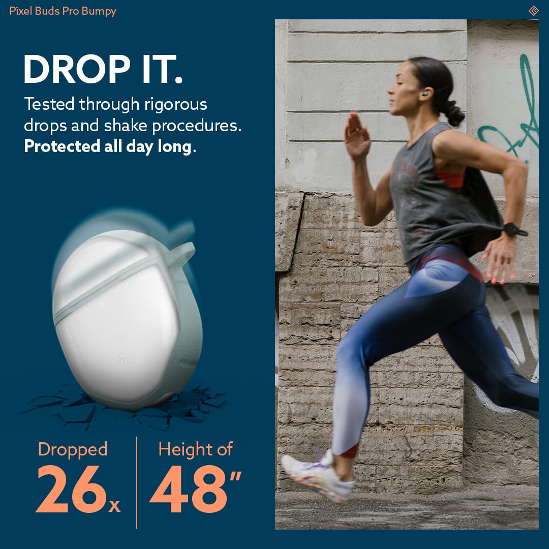 Caseology Bumpy Compatible With Google Pixel Buds Pro Case (2022)   Sage Green