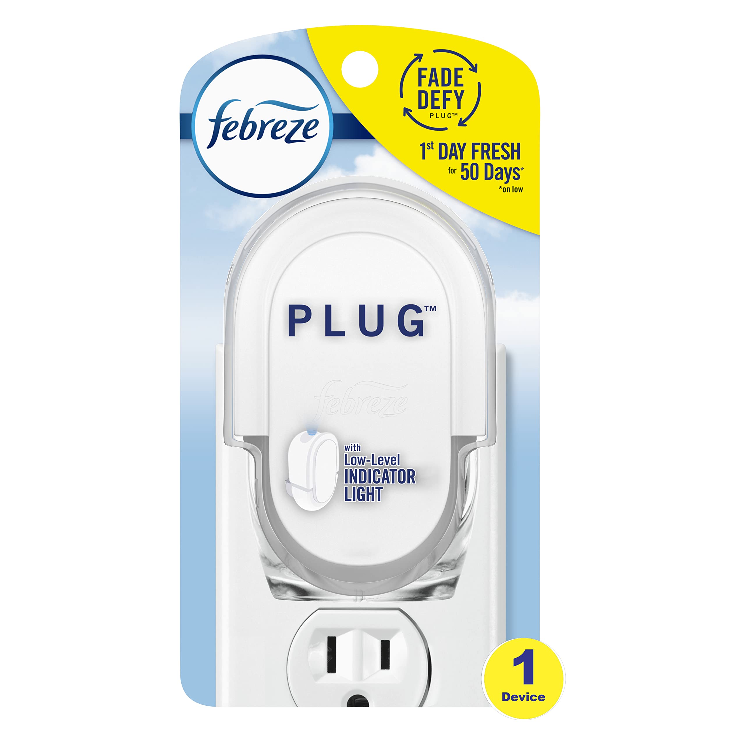 Febreze Plug In Air Freshener Scented Oil Warmer, 1 Count (Pack Of 4) (Oil Not Included)