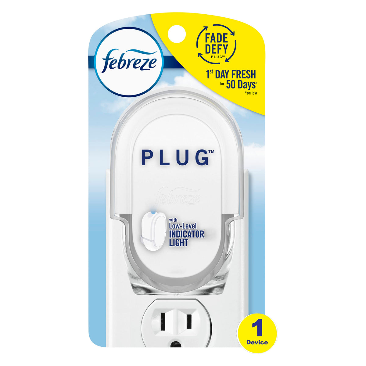 Febreze Plug In Air Freshener Scented Oil Warmer, 1 Count (Pack Of 4) (Oil Not Included)