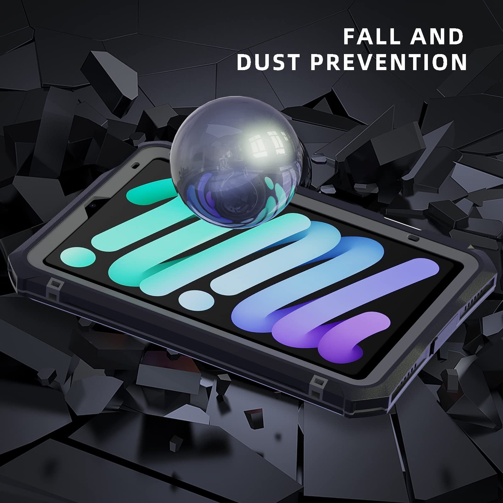 Mruozrui Waterproof Case Compatible With Ipad Mini 7&6 6Th Generation 8.3 Inch, Full Body Heavy Duty Protection With Built In Sc