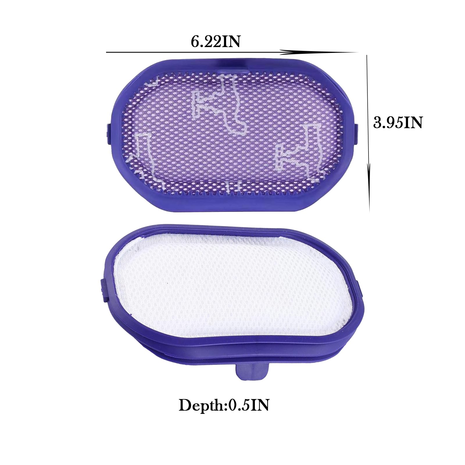 2 Pack Filter For Dyson Dc30/Dc31/Dc34/Dc35/Dc44/Dc45 Digital Slim,Dc56 Washable Pre Filter Replacement Compatible With Dyson Va