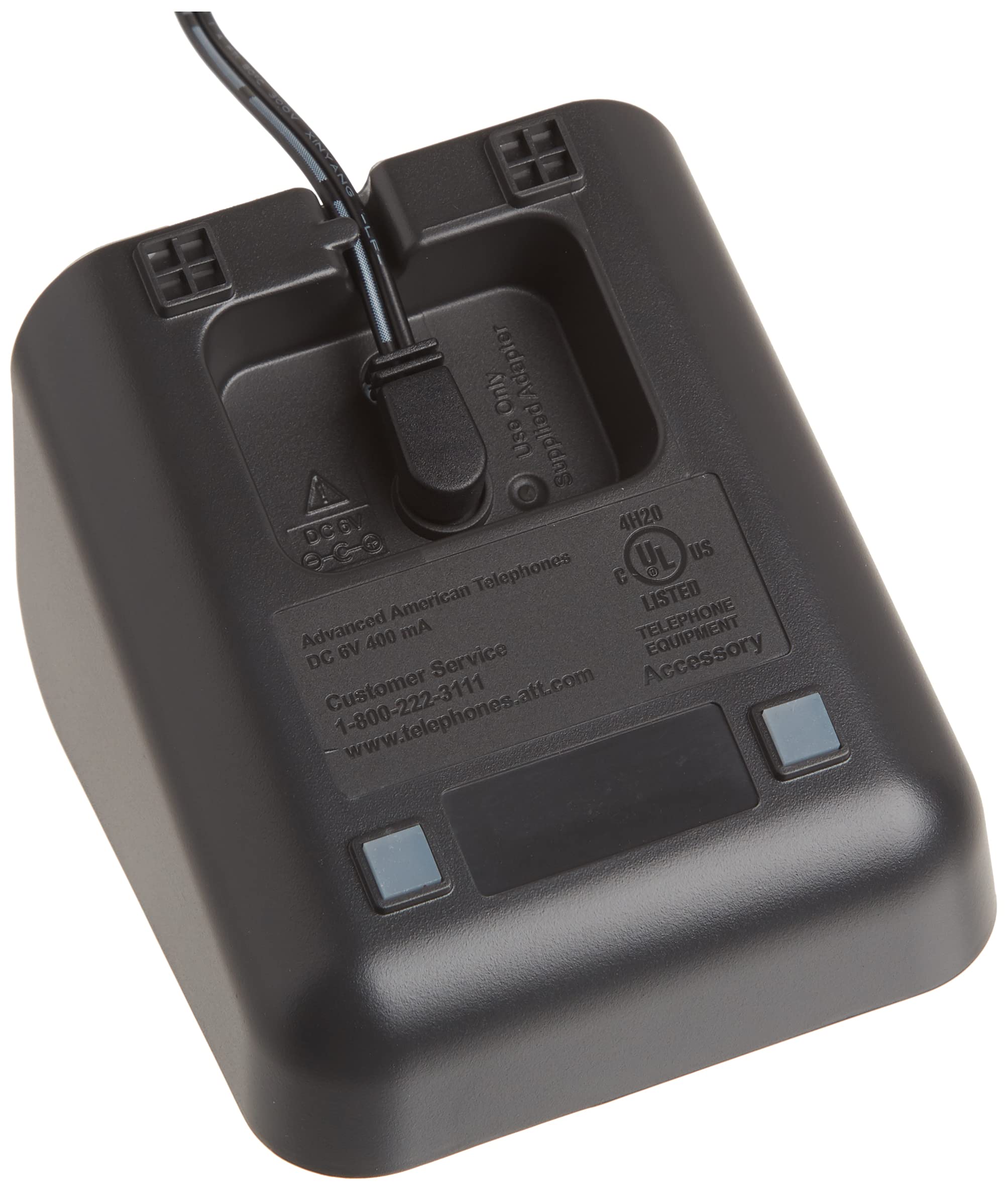 At&T Tl86009 Accessory Cordless Handset, Black/Silver | Requires An At&T Tl86109 Expandable Phone System To Operate