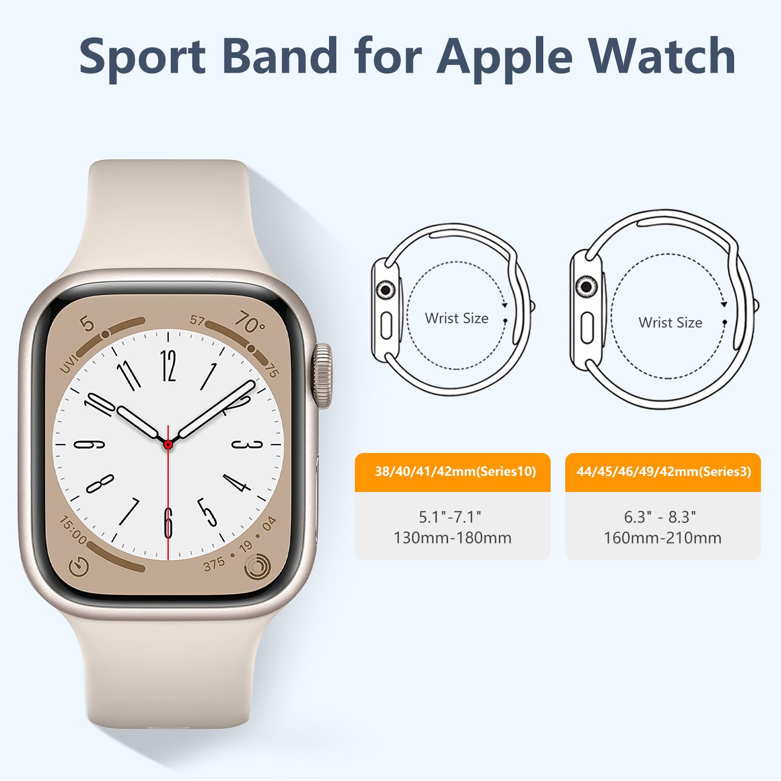 Daqin 8 Pack Band Compatible With Apple Watch Band 44Mm 45Mm 46Mm 42Mm 49Mm 38Mm 40Mm 41Mm Women Men, Soft Silicone Sport Iwatch