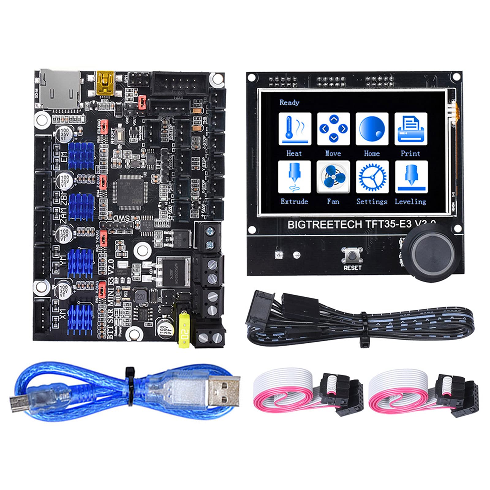 Bigtreetech Skr Mini E3 V2.0 Control Board+Tft35 E3 V3.0.1 Touch Screen Display 32Bit Silent Board Integrated With Tmc2209 Uart