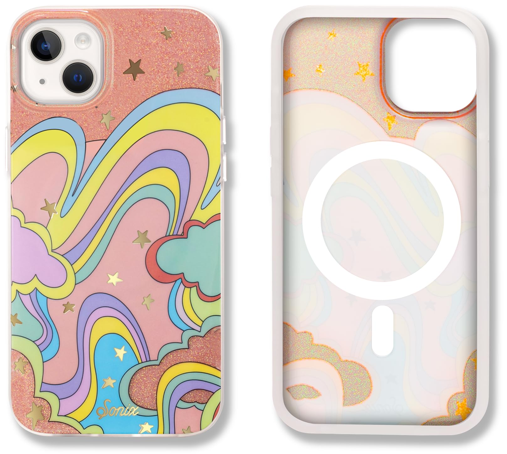 Sonix Case For Iphone 15 Plus, Iphone 14 Plus | Compatible With Magsafe | 10Ft Drop Tested | Illusion Rainbow