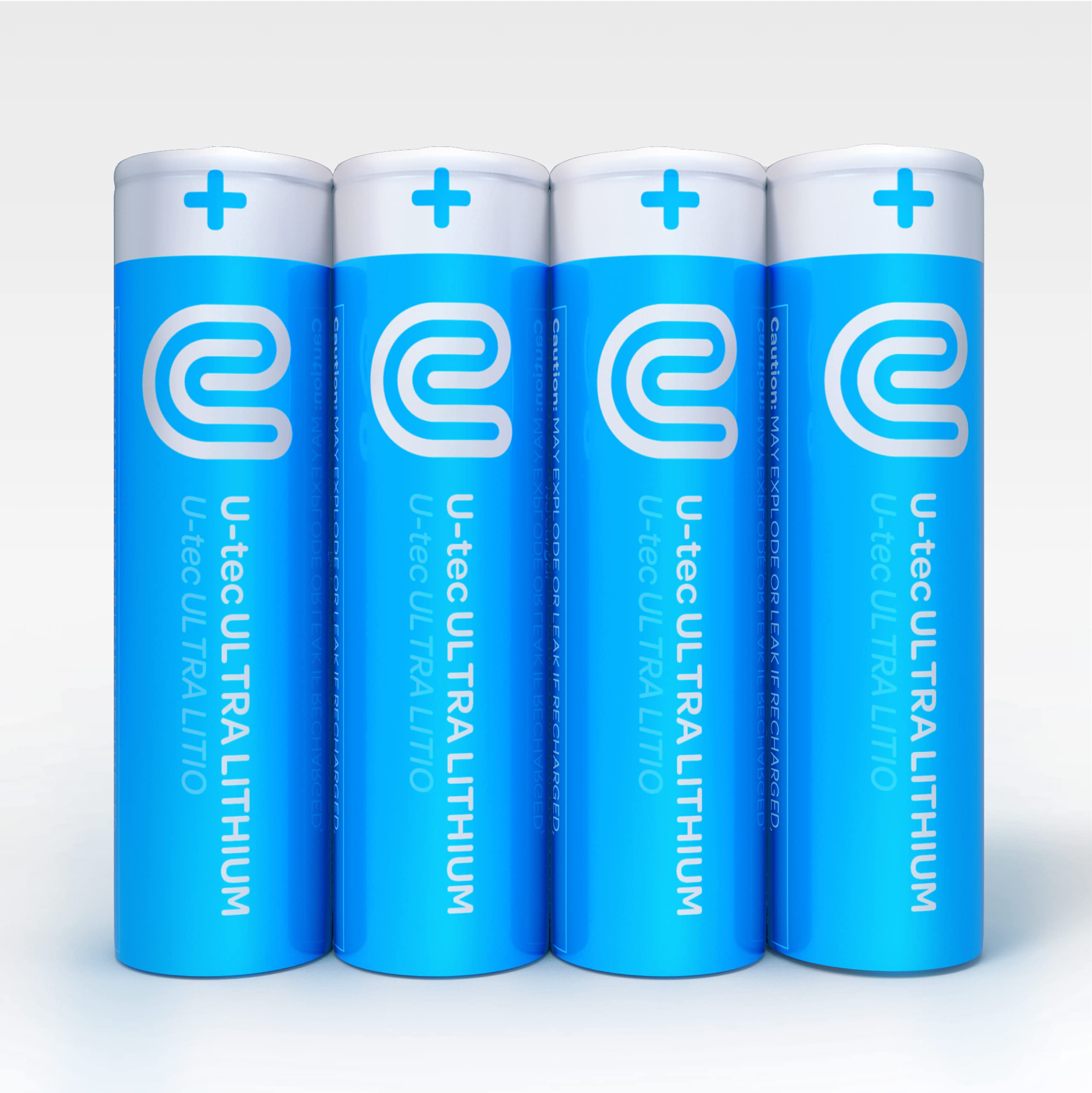 U-tec AA Ultra Lithium Battery (Pack of 4), 3000mAh 1.5V, Longest-Lasting AA Battery, Up to 10 Years in Storage and No Leaks Gua