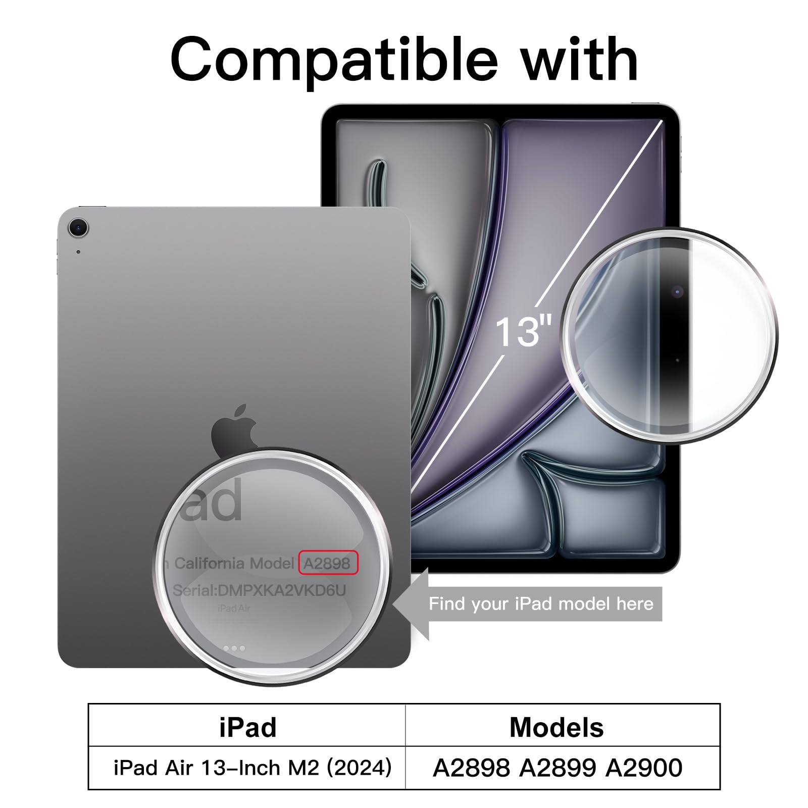 Jetech Screen Protector For Ipad Air 13 Inch M2 (2024) With Easy Installation Frame, Tempered Glass Film, Hd Clear, 2 Pack