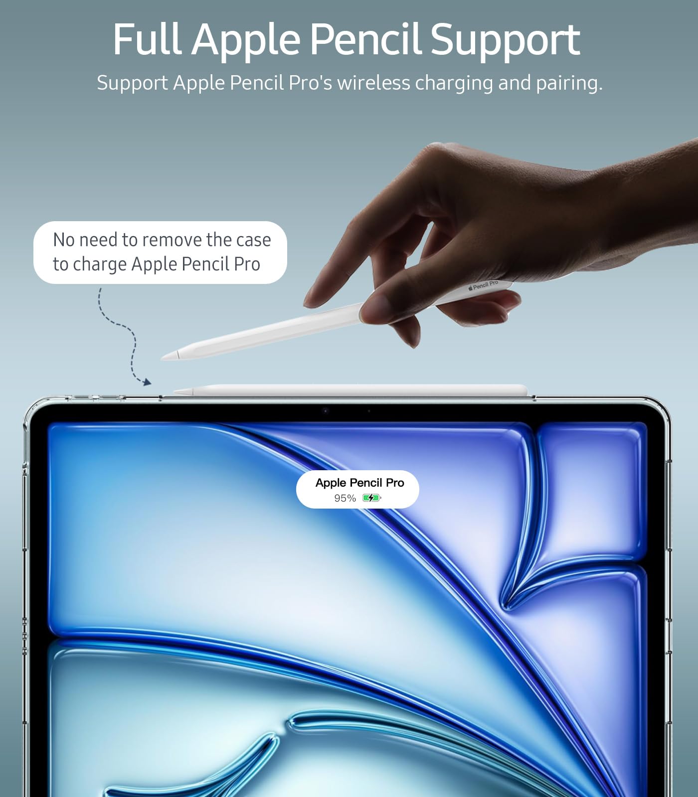 Timovo Case For New Ipad Air 13 Inch (M2) 2024 Clear, Slim & Lightweight Tpu Transparent Back Protective Cover For Ipad Air 13,