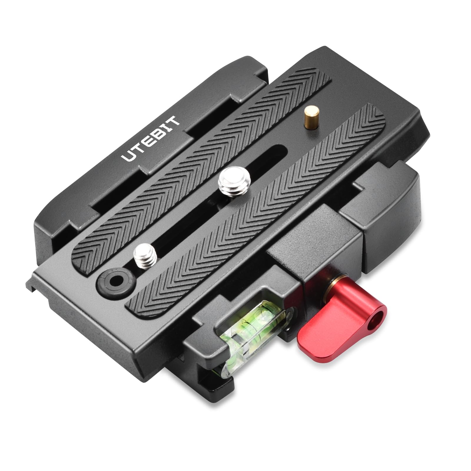 Utebit P200 Quick Release Plate   Aluminum Alloy Camera Tripod Base Plate With 1/4' And 3/8' Screw Hole Compatible With Sony A6400 Manfrotto Only