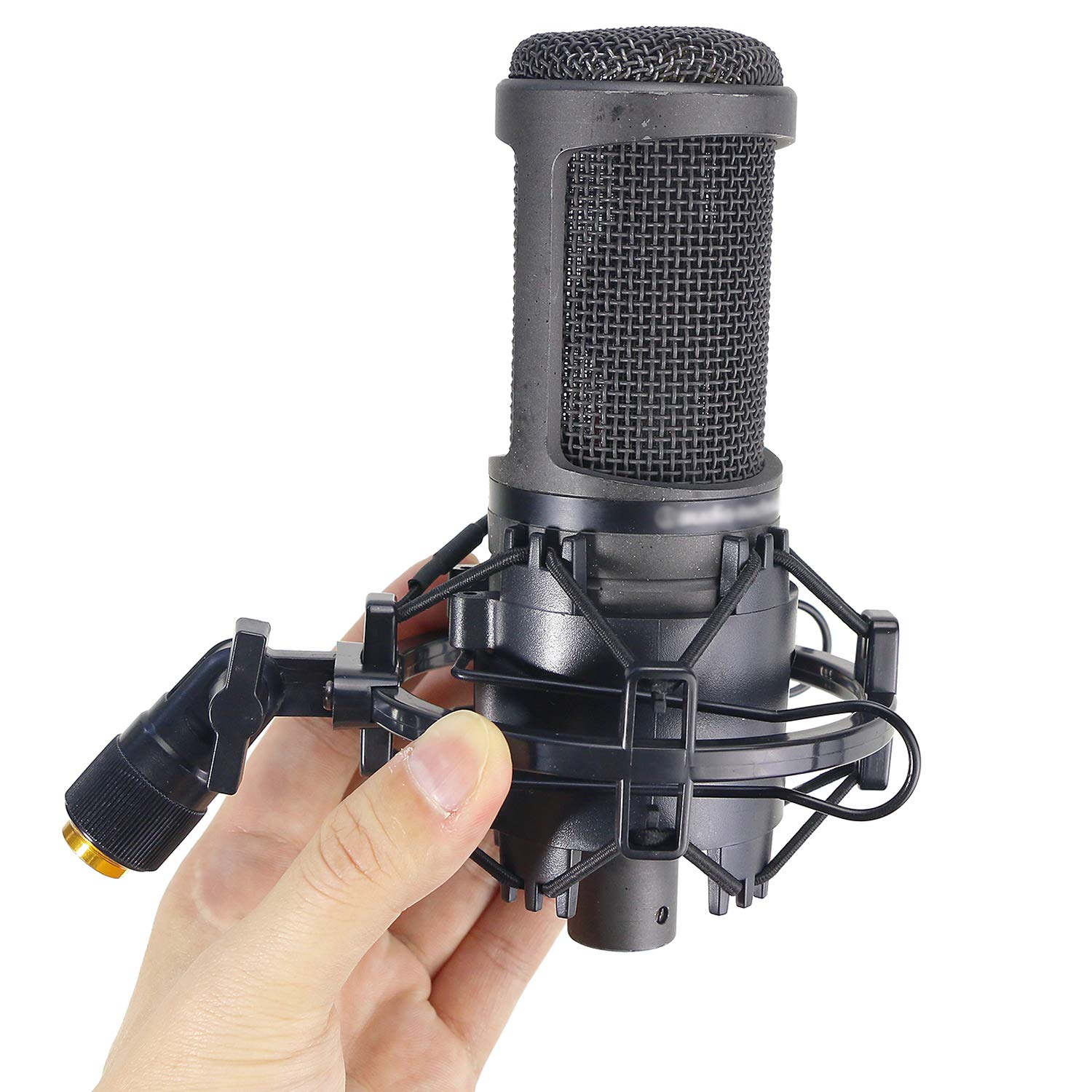 Youshares At2020 Shock Mount, Microphone Shock Mount Reduces Vibration Noise For Audio Technica At2020 At2035 Atr2500 Condenser