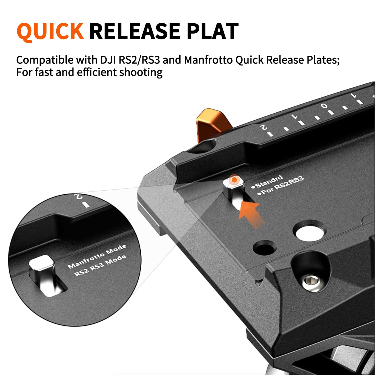 Fluid Head Tripod, Coman Video Camera Tripod Monopod Aluminium Alloy 70.8 Inch Detachable And Quick Release Plate For Dji Canon