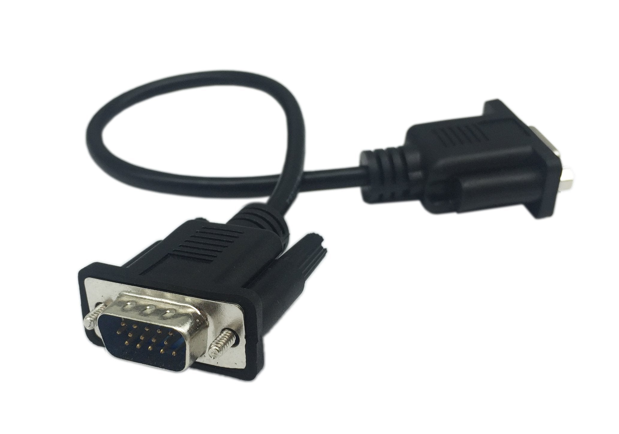 Cerrxian 1Ft Vga Svga 15 Pin Hd15 Male To Female Adapter Video Monitor Extension Cable For Pc Laptop Tv Porjector(Mf)