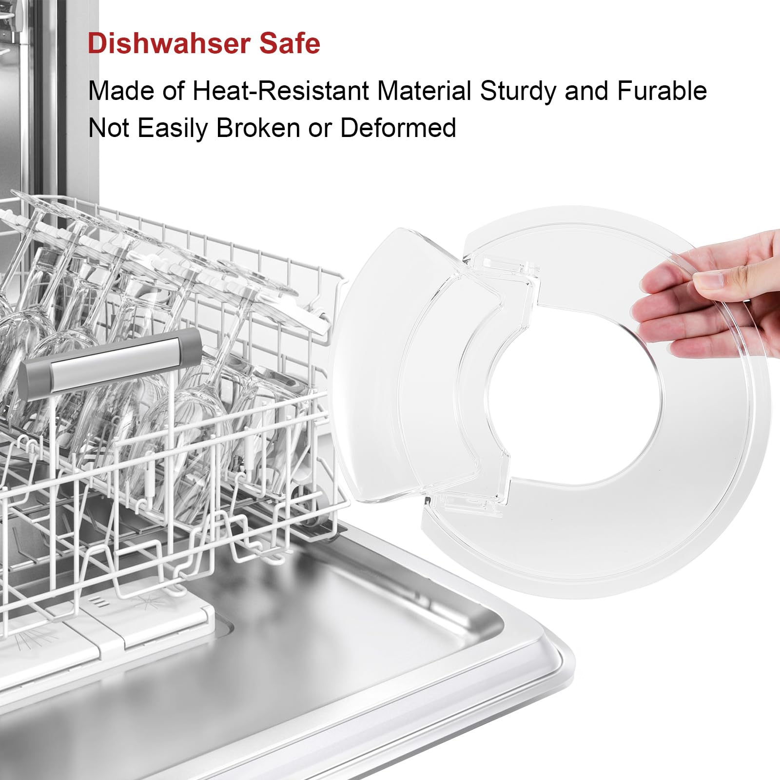 Pouring Shield For Kitchenaid Secure Pouring Shield With Removable Pour Spout For Kitchenaid 4.5 5 Quart Tilt Head Stand Mixers,