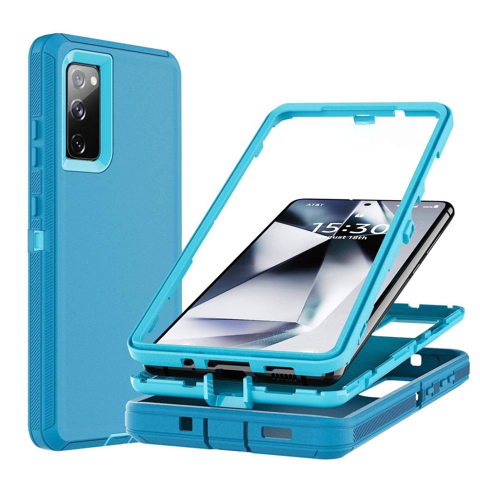 Ylzhe for Samsung Galaxy S20FE-5G Phone Case, Phone Case Samsung S20FE 3 in 1 Shockproof TPU Hard PC Bumper Shockproof Drop Prot
