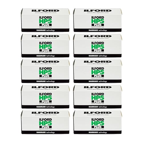 10 Rolls Ilford Hp5 400 120 Film