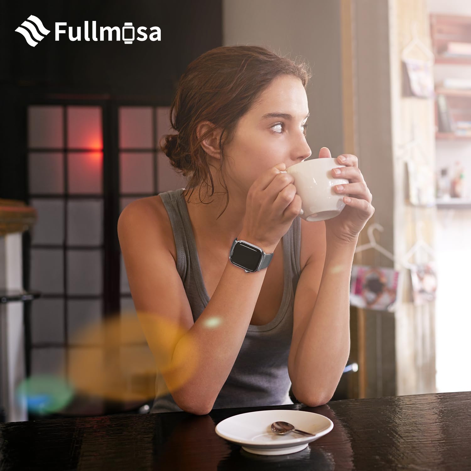 Fullmosa Leather Bands Compatible With Apple Watch 45Mm 44Mm 42Mm 49Mm 41Mm 40Mm 38Mm Women Band Strap For Iwatch Ultra 2/Ultra/