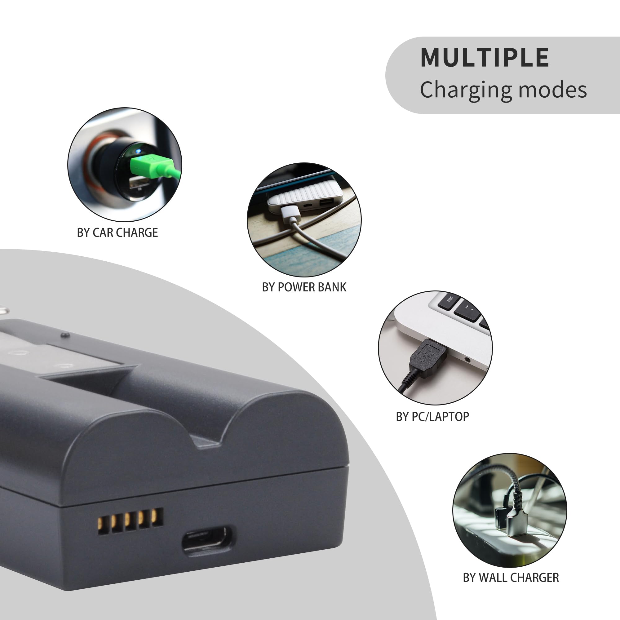 2Pack Battery Replacement For Video Ring Doorbell Camera 1/2/3/4, Spotlight Camera, Rechargeable Upgraded Cam Batteries (2Nd & 3