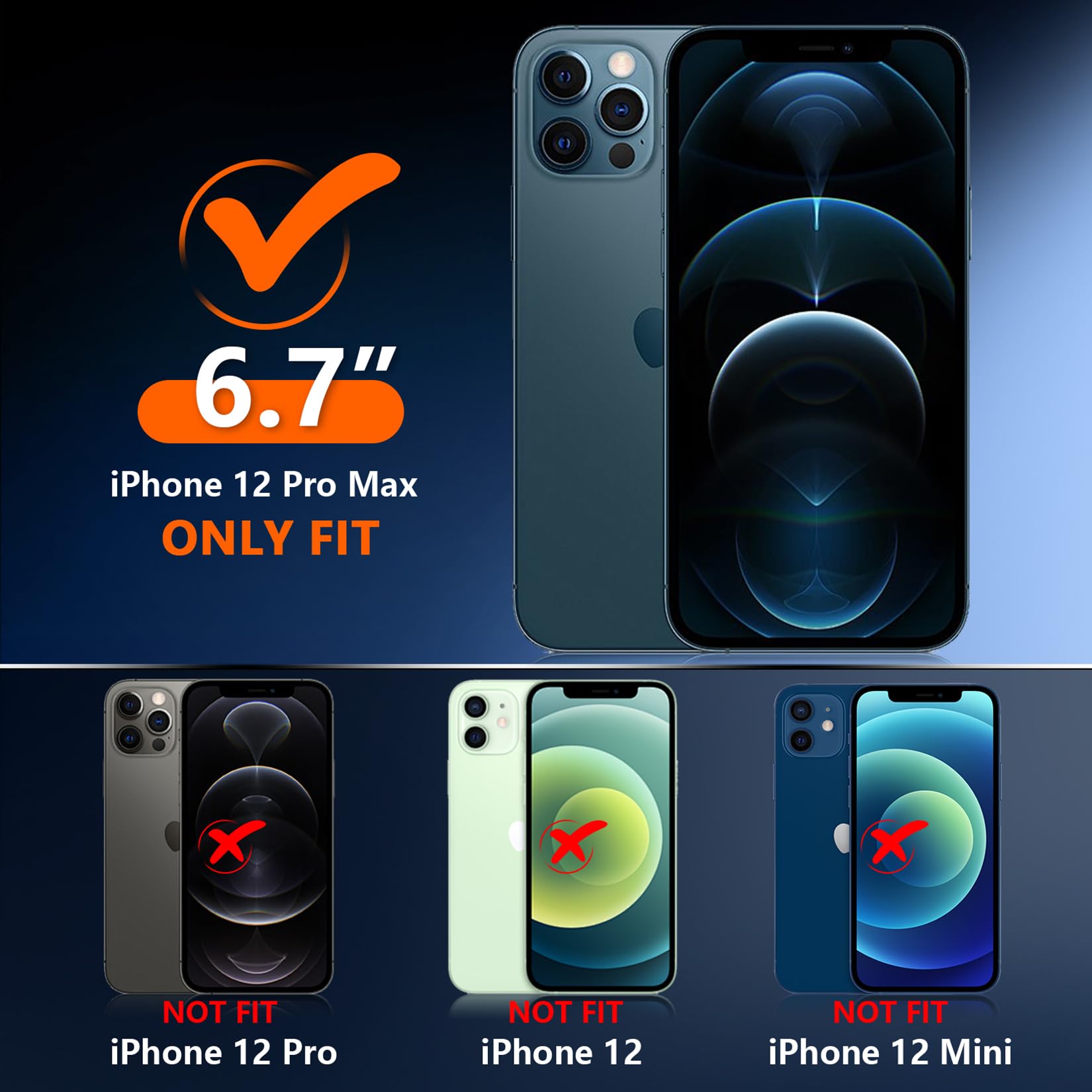 Red2Fire Magnetic Invisible Stand Designed For Iphone 12 Pro Max Case, [Compatible With Magsafe] [Translucent Matte] [Military G