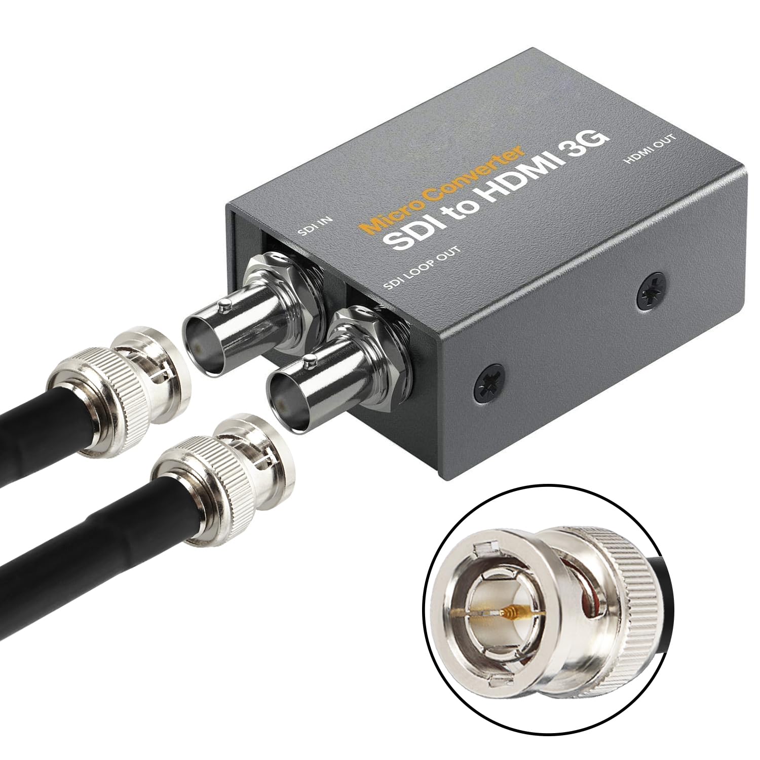 Xrds  Rf 2Ft Sdi Cable Bnc Cable, 3G/6G Sdi Cable Bnc Digital Video Cable 75 Ohm Rg59 Bnc Male Cable For 3G/6G Hd Sdi Camera Mon