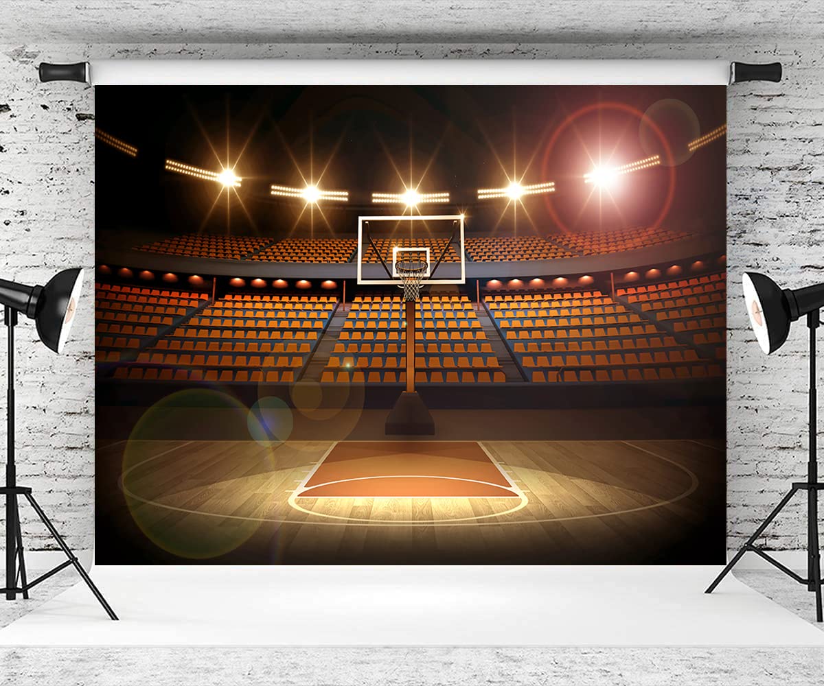 7X5Ft Basketball Photo Backdrop For Photography, Basketball Theme Background For Birthday Party, Sports Theme Backdrop For Boys