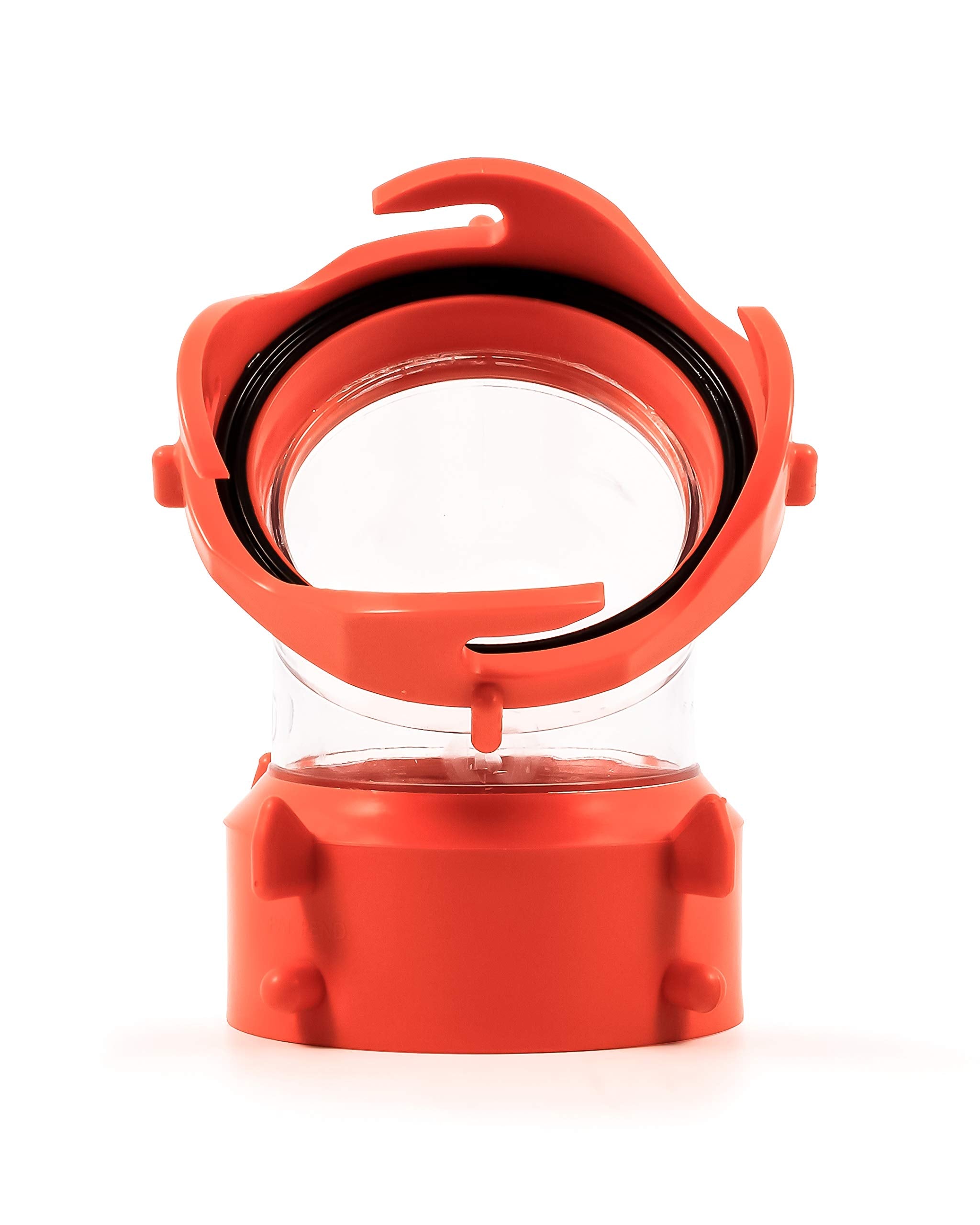 Camco Rhinoflex Clear 45-Degree Camper/Rv Sewer Hose Swivel Fitting - Features A Swivel Lug Fitting & A 4-Prong Bayonet Fitting ,WBAUVB006OQ35GU