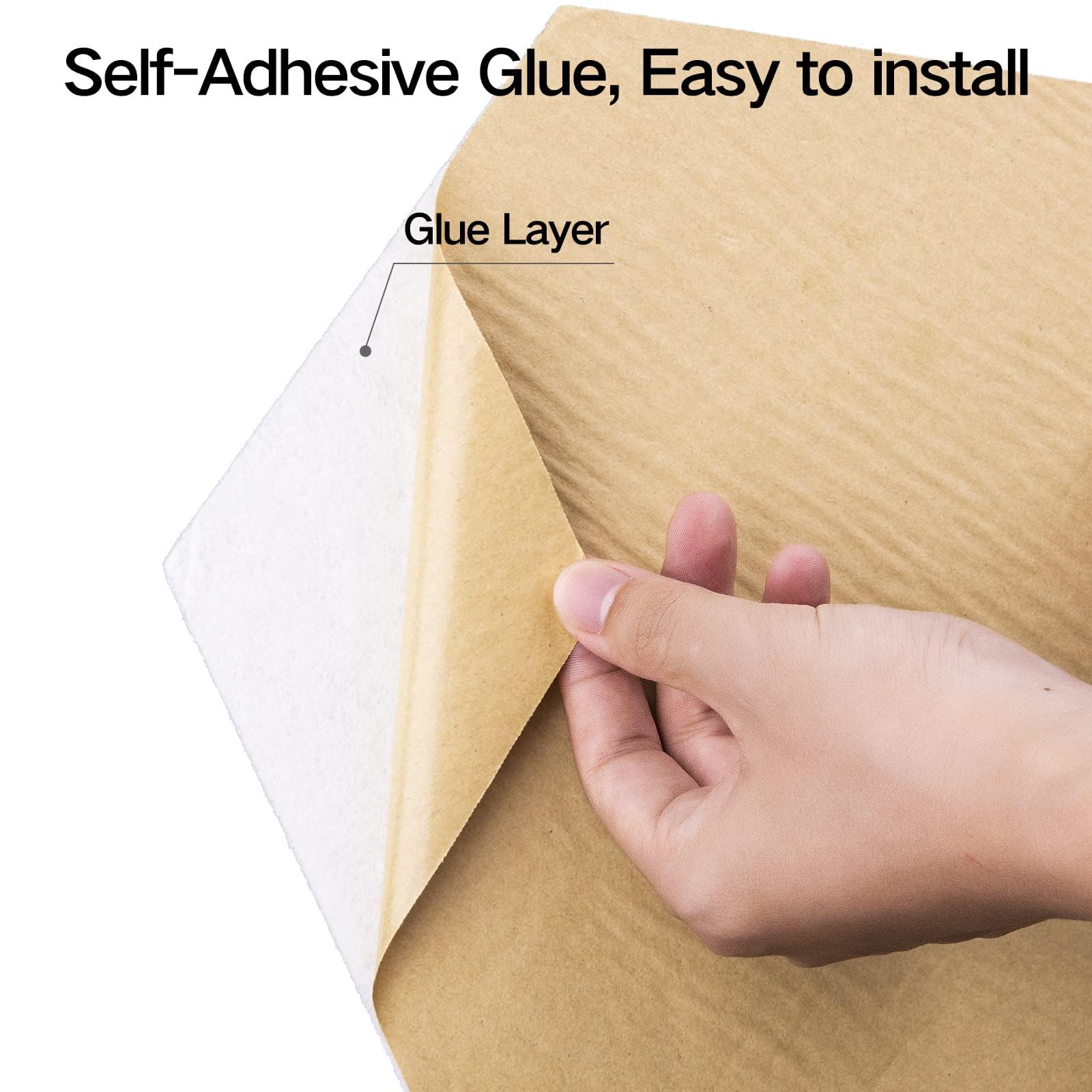 Dailycooper 12 Pack Self Adhesive Acoustic Panels 12'' X 10'' X 0.4''   Sound Proof Foam Panels With High Density, Stylish Y Lin