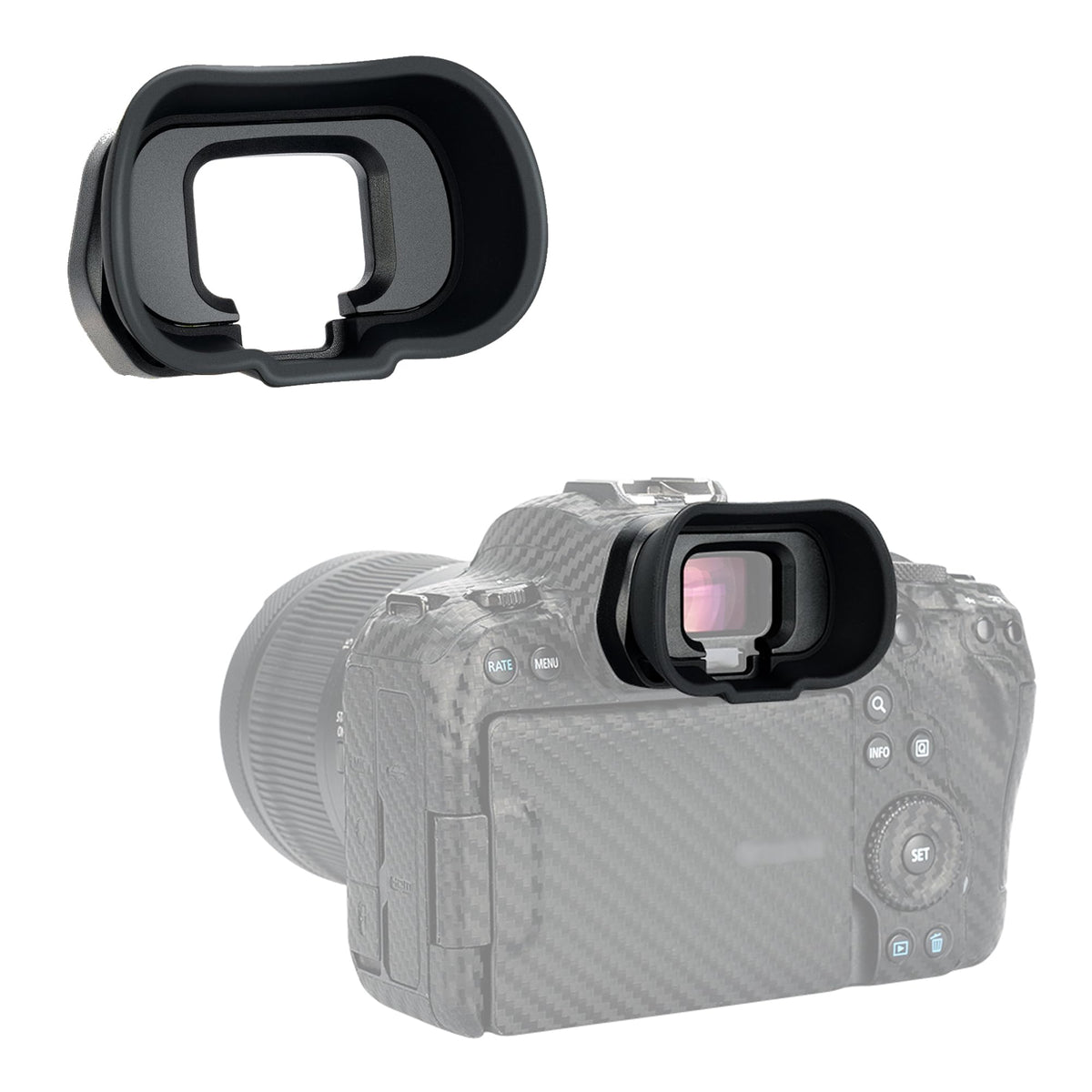 Eos R6 Mark Ii R6 R5C R5 Eye Cup Eyepiece, Extended Long Soft Eyecup Eyepiece Viewfinder For Canon Eos R6 Mark Ii R6 R5C R5 Mirr
