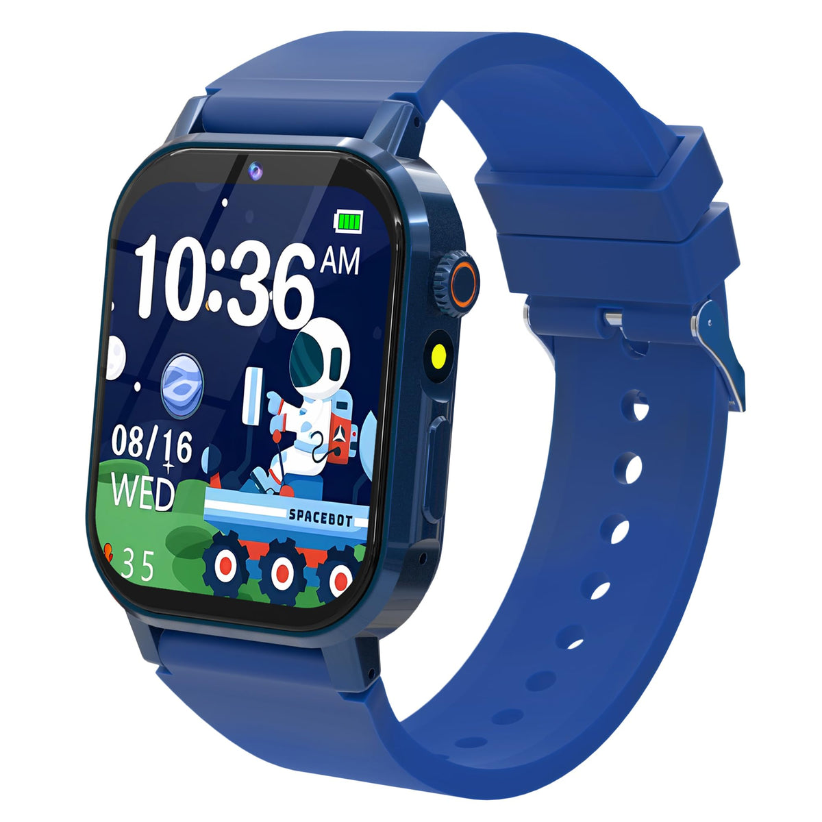Phyulls Smart Watch For Kids With 32 Games, Hd Touch Screen Kids Smart Watch Boys With Video Camera Music Alarm Pedometer Audiob