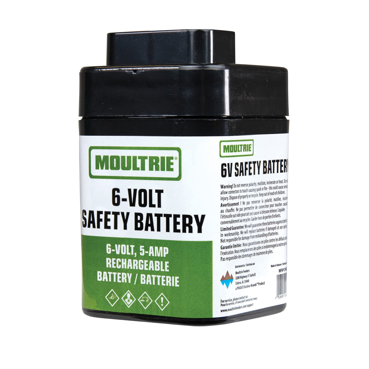 Moultrie Mfhp12406 6 Volt, 5 Amp Rechargeable Safety Battery,Multi