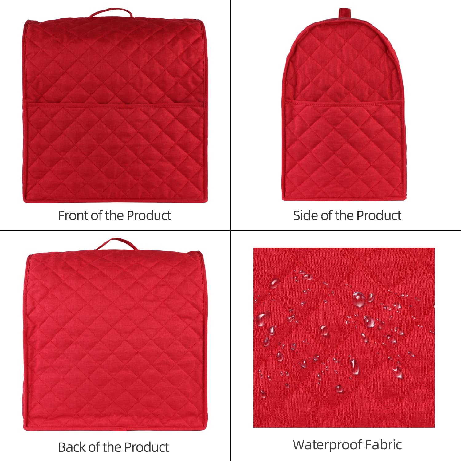 Stand Mixer Cover Compatible With Kitchenaid Mixer, Fits All Tilt Head & Bowl Lift Models With 3 Organizer Bag For Accessories.