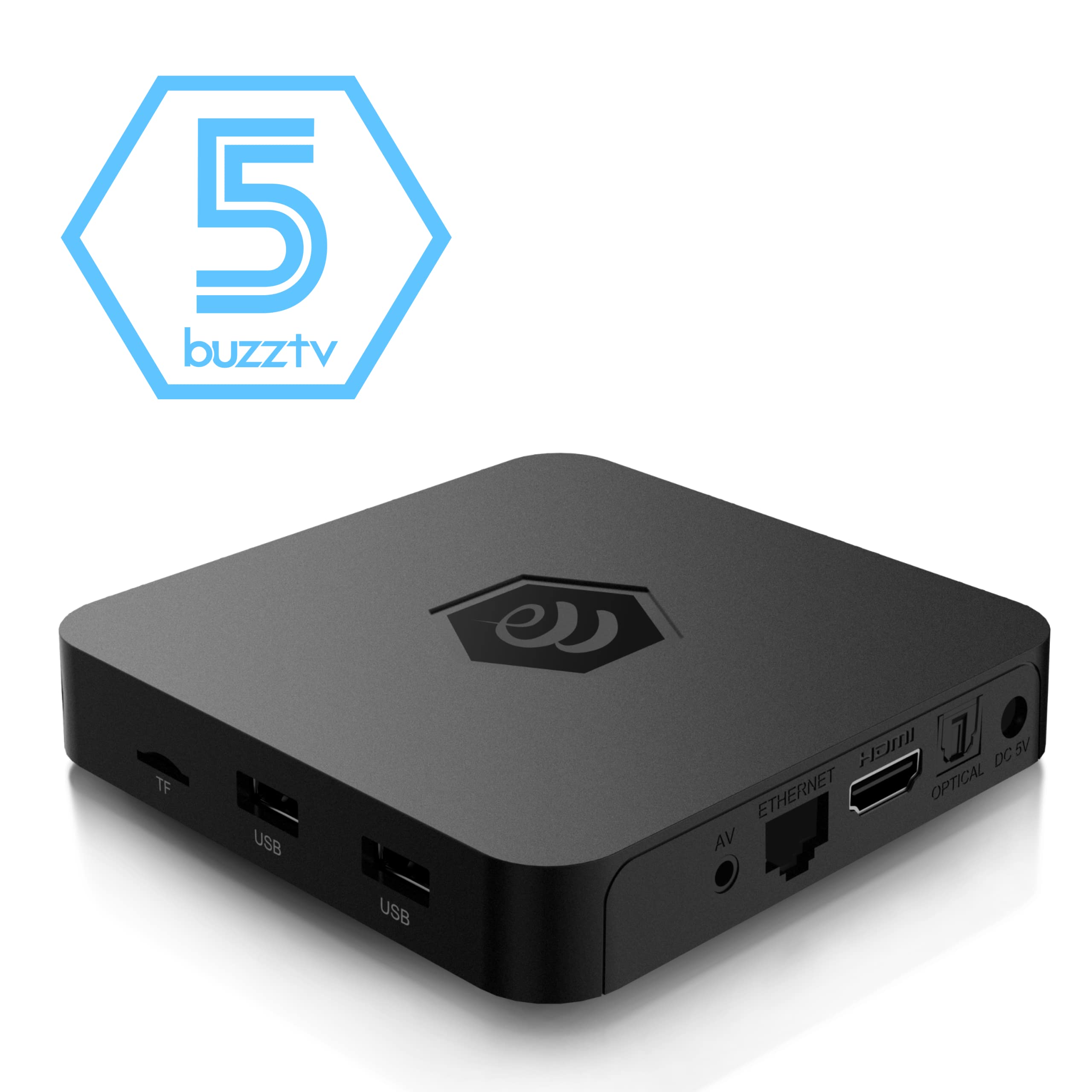 Buzztv B5 Series Android 11 Tv Box, Amlogic S905W2 Quad Core A 35 Processor, 2Gb Ddr Ram, 16Gb Emmc Storage, 4K Uhd Streaming
