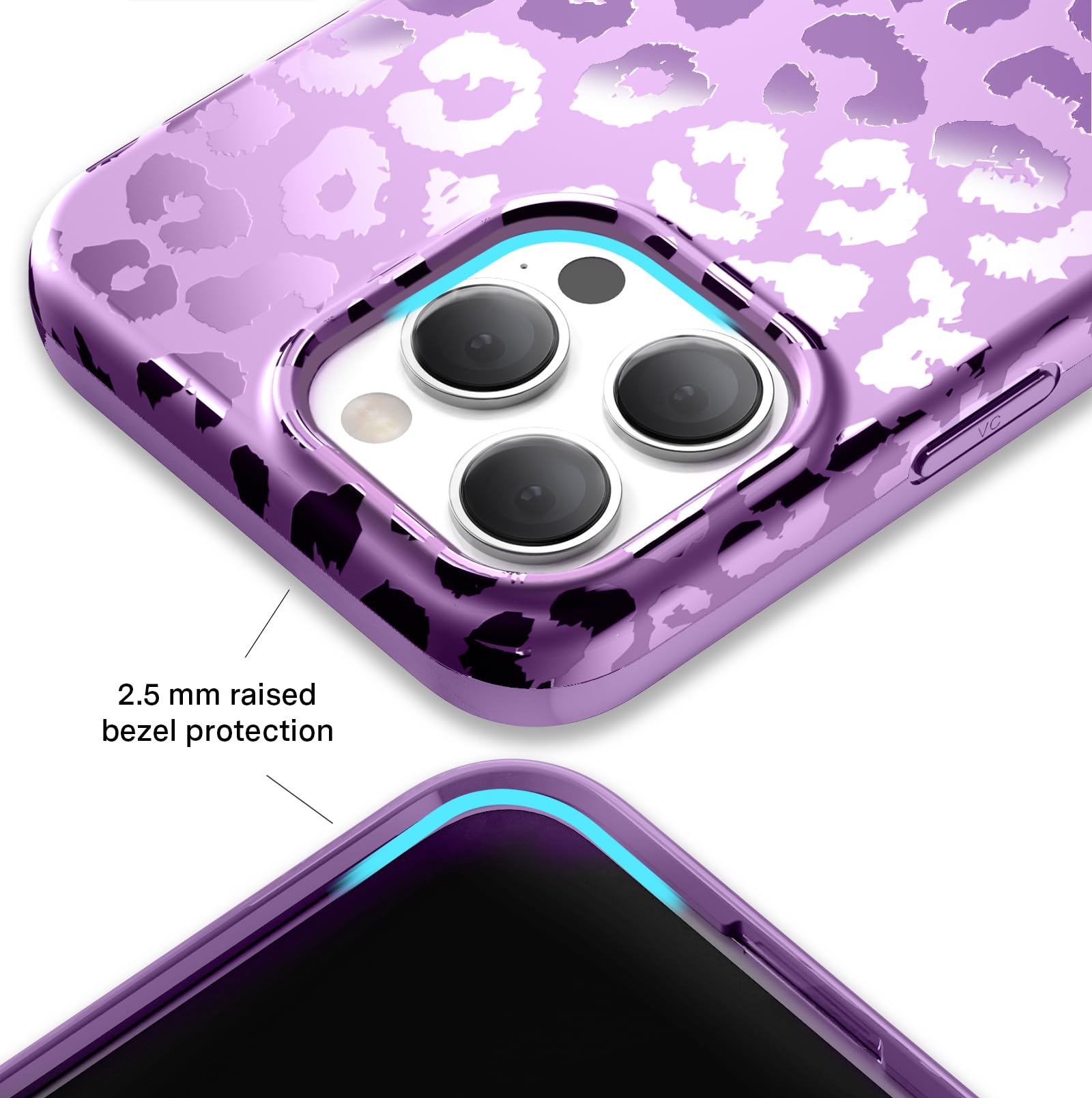Velvet Caviar Compatible With Iphone 15 Pro Max Case Purple Cheetah [8Ft Drop Tested] Compatible With Magsafe   Protective Phone