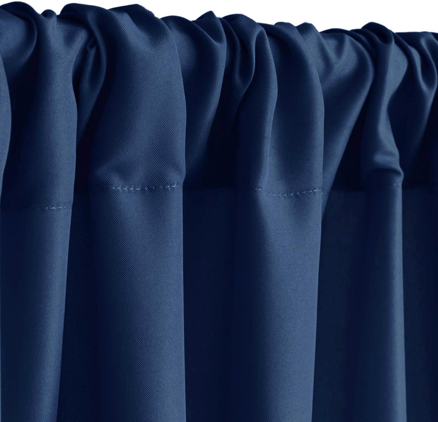 Hiasan Navy Blue Backdrop Curtains For Parties, Polyester Photography Backdrop Drapes For Family Gatherings, Wedding Decorations