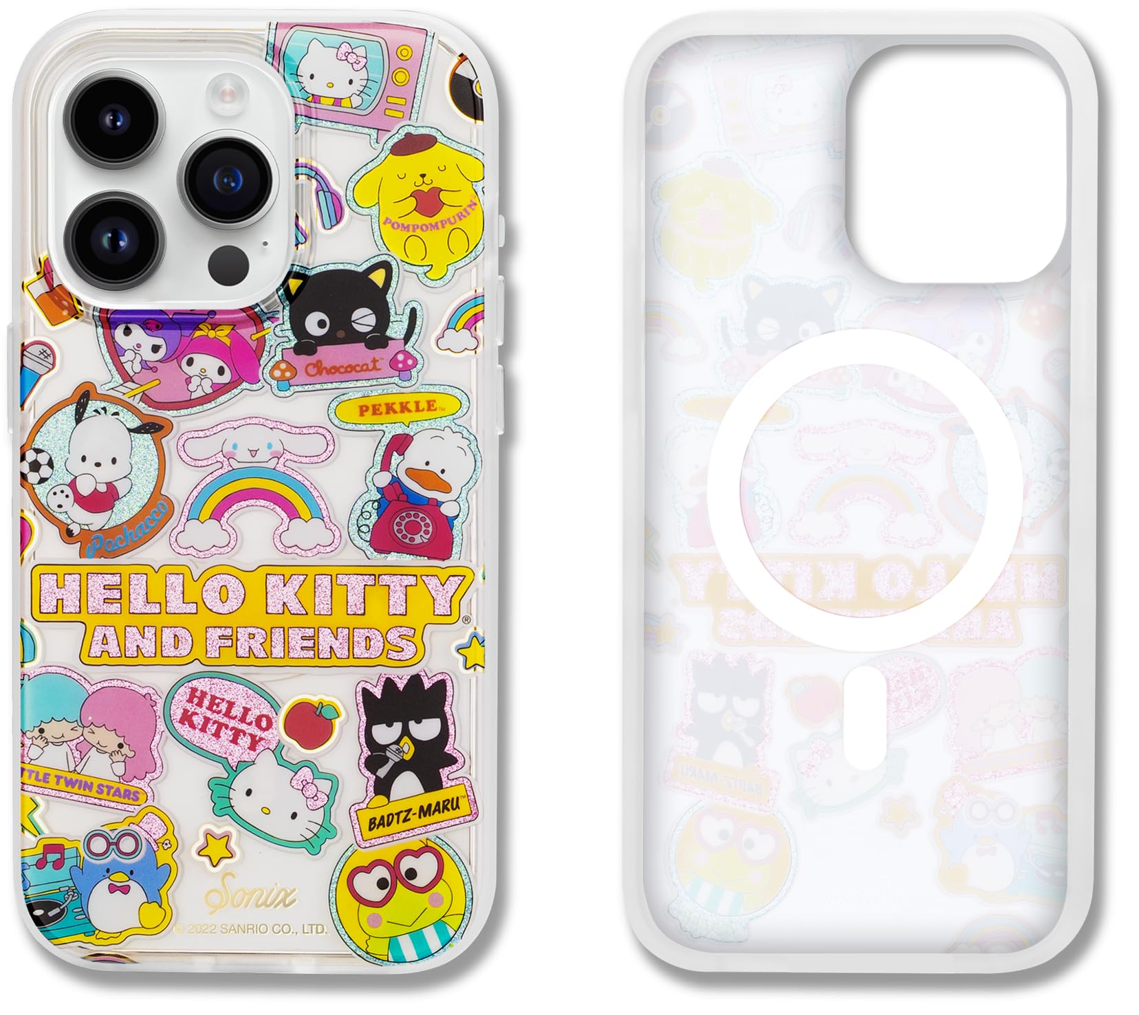 Sonix X Sanrio Case For Iphone 15 Pro | Compatible With Magsafe | 10Ft Drop Tested | Hello Kitty And Friends Stickers