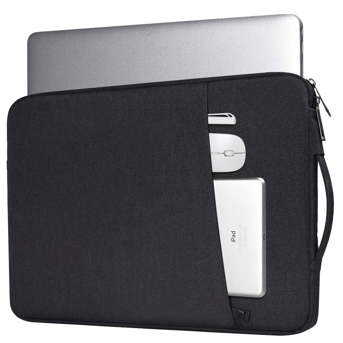 Laptop Sleeve Carrying Case for 14' New MacBook Pro M4 Pro Max/ M3 M2 M1 Pro Max A3112 A3401 A3185 A2992 A2918 A2779 A2442 2024-2021, MacBook Pro 14 inch Laptop Sleeve Bag, Black