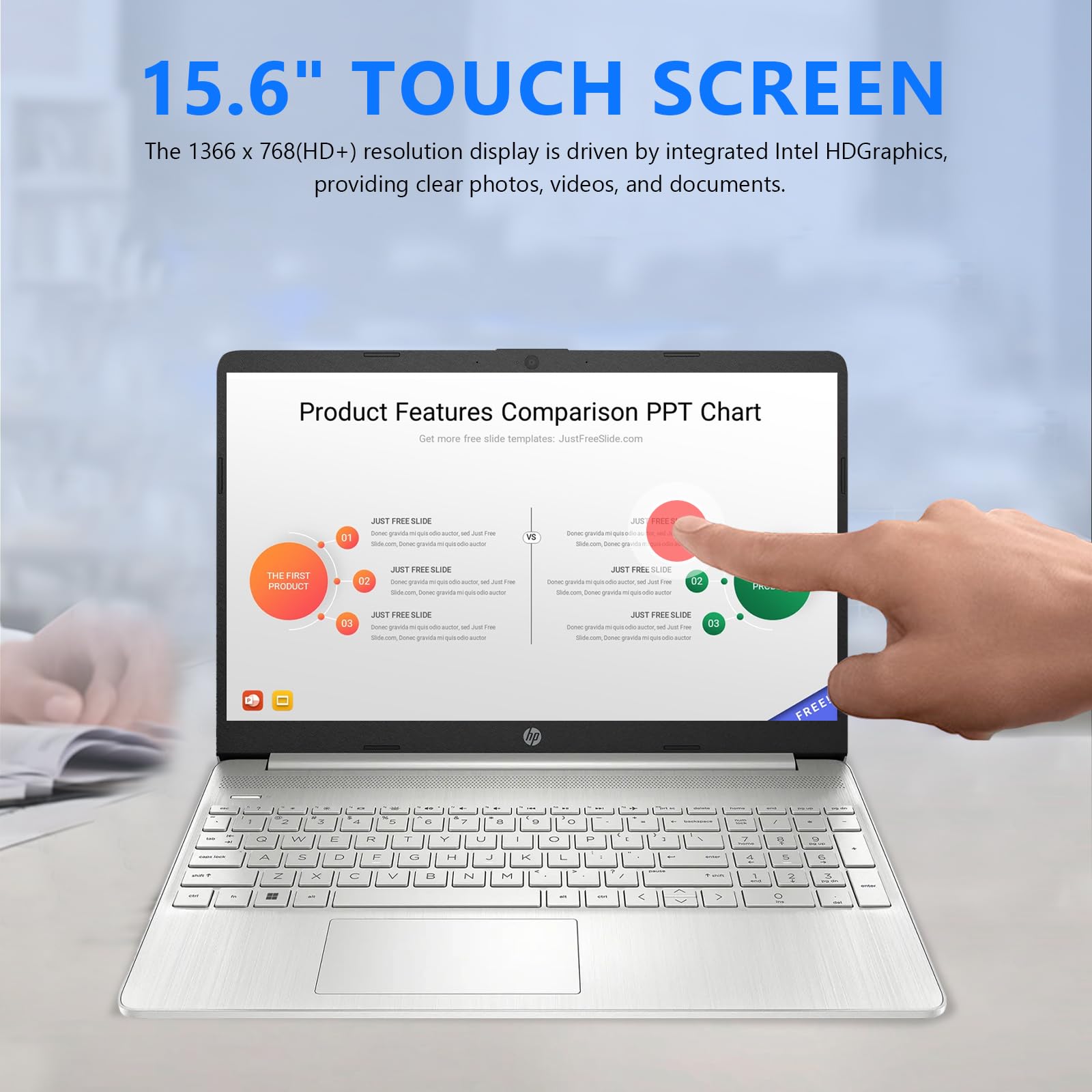 Hp 2024 Latest Laptop Touchscreen 15.6 Inch, Intel 12Th Core I3 Notebook Laptop Computer, 16Gb Ddr4 Ram, 512Gb Ssd, Windows 11,